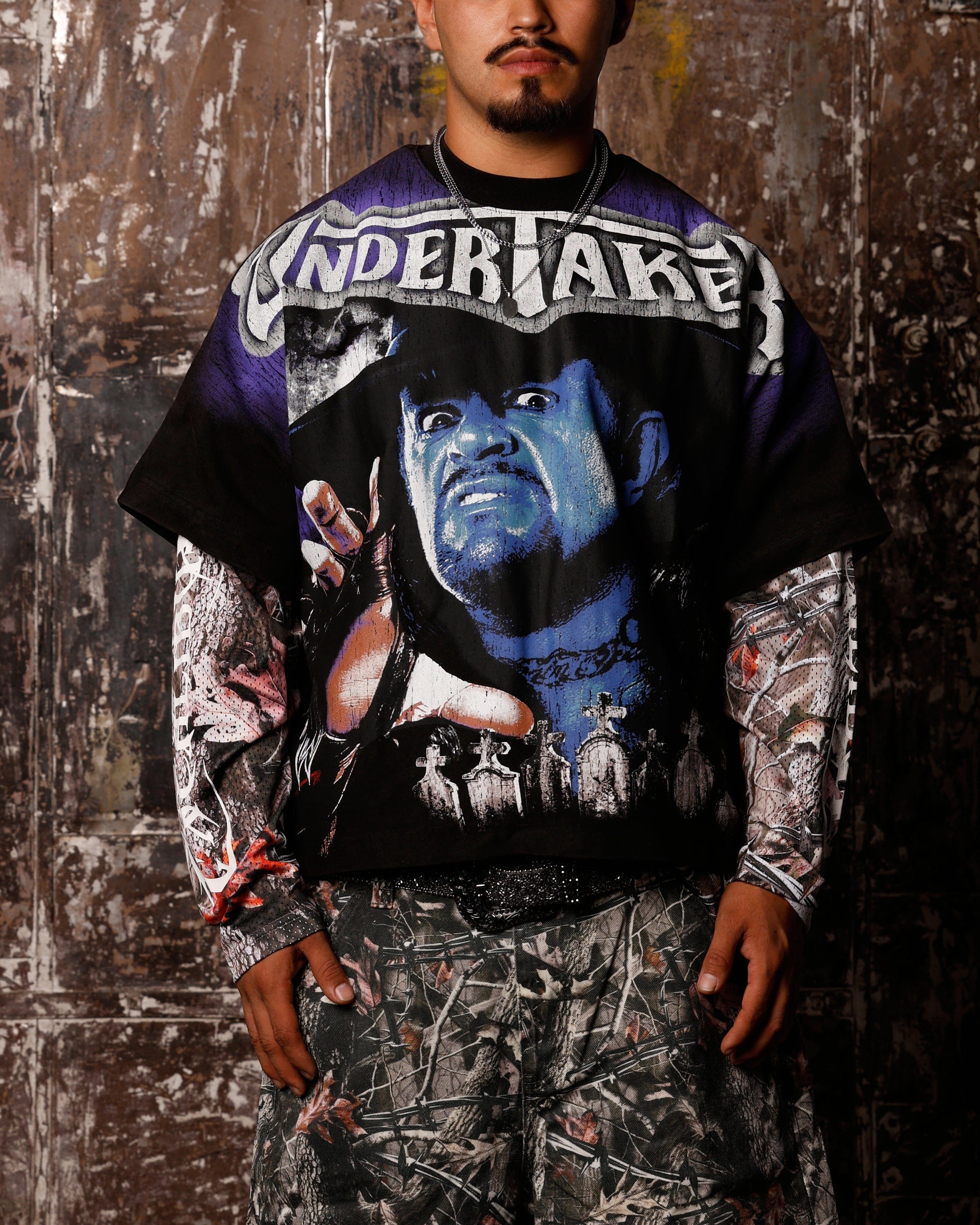Loiter x WWE Undertaker Vintage T - Shirt Vintage Black