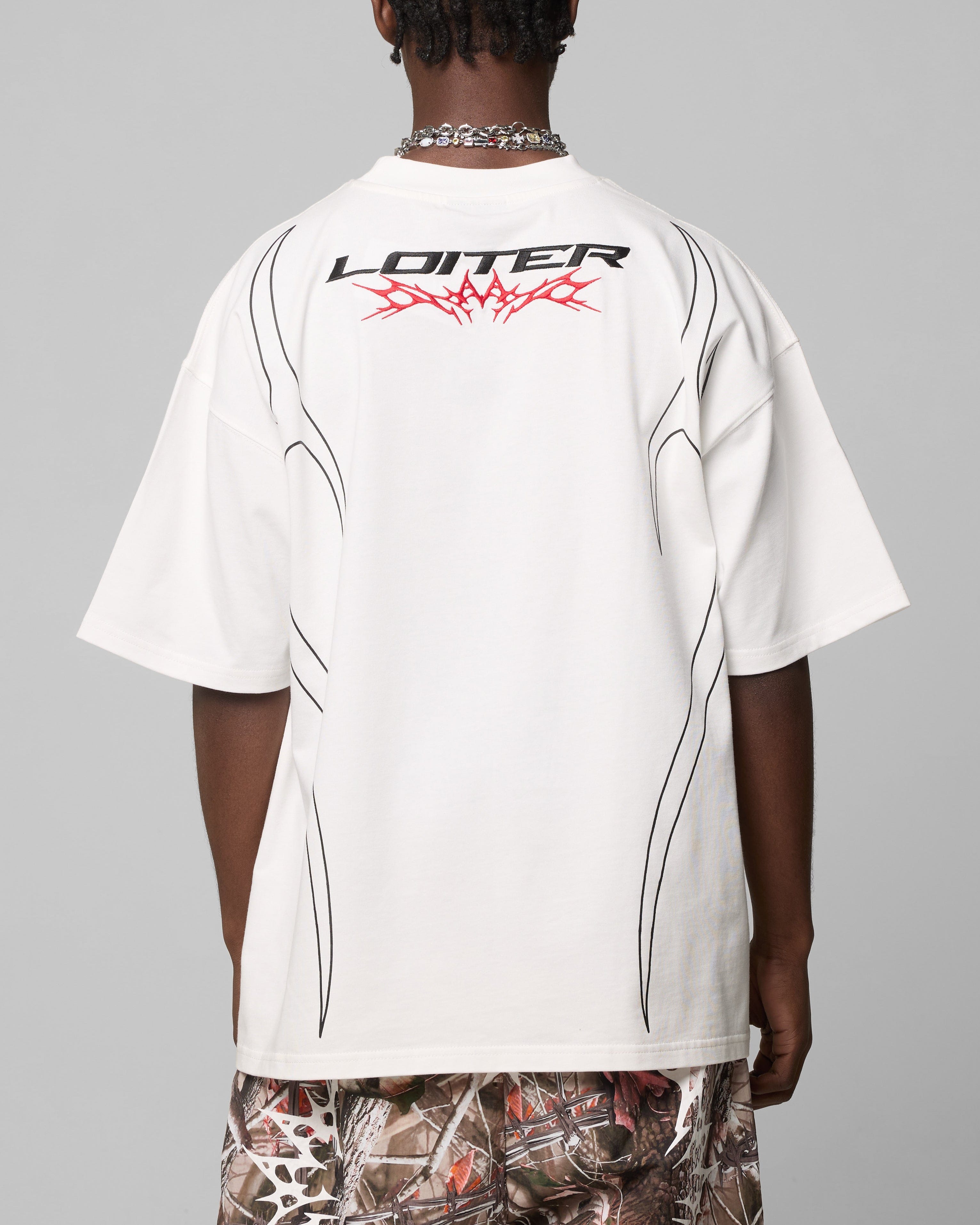 Loiter Trackstar T - Shirt Off White