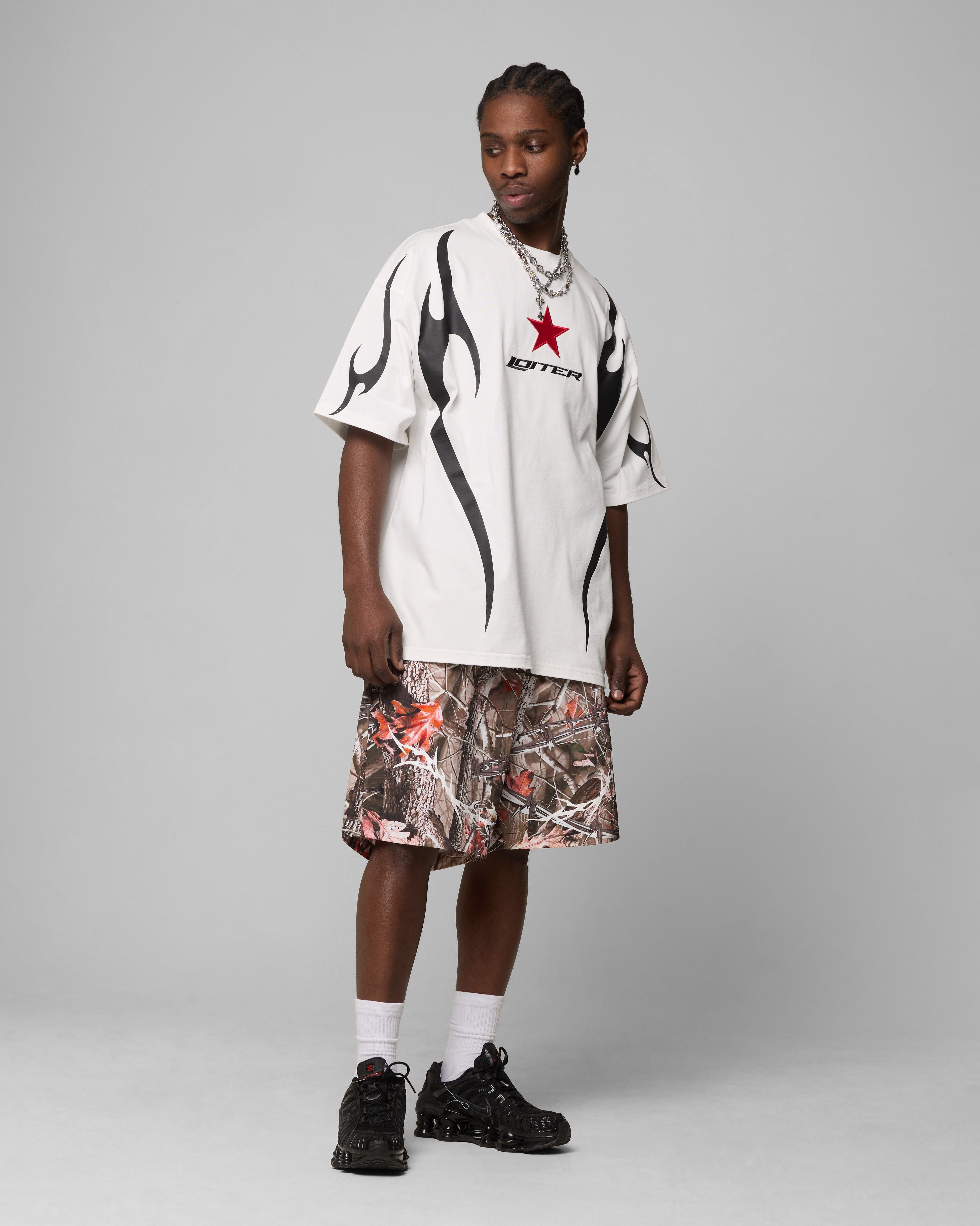 Loiter Trackstar T - Shirt Off White