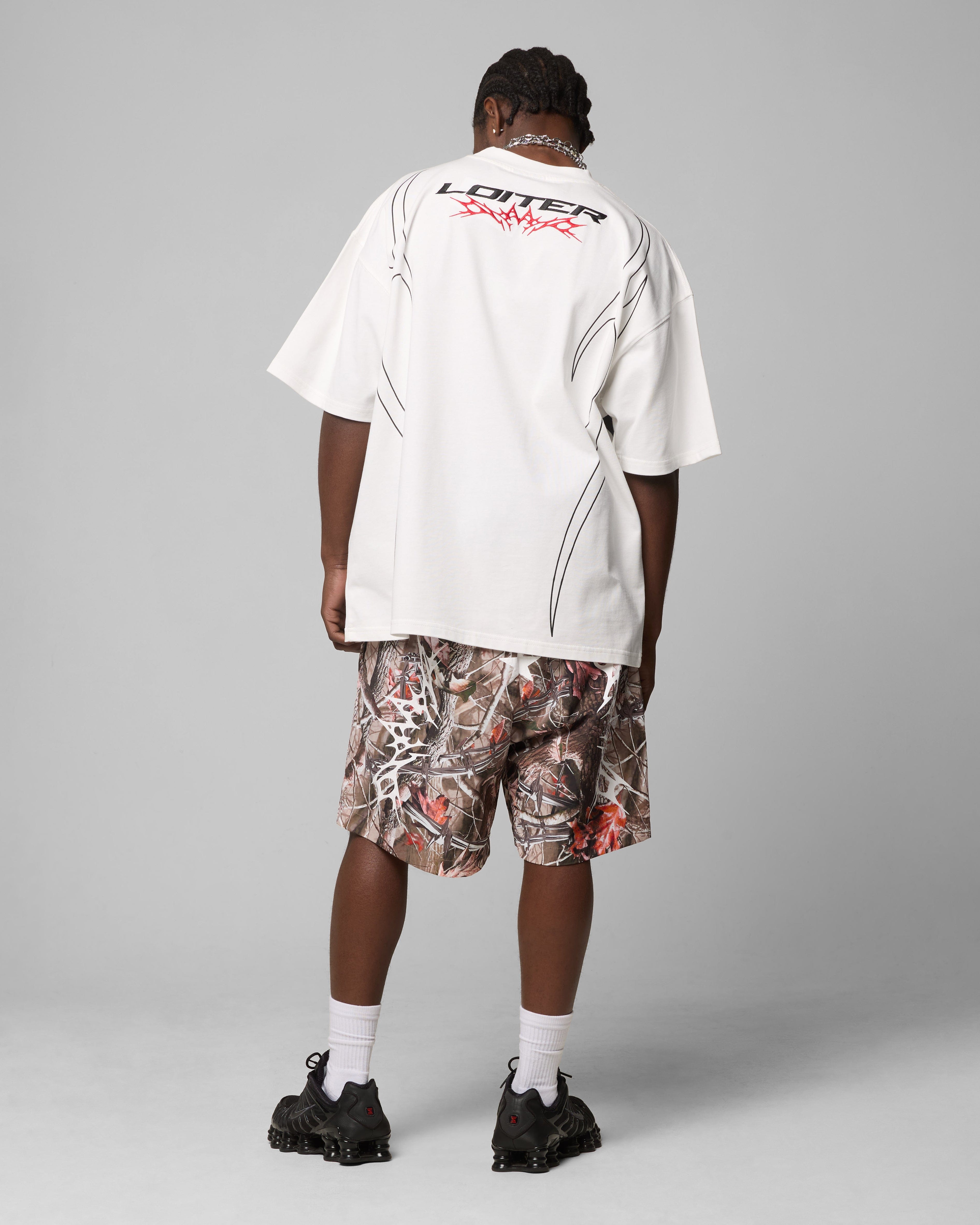Loiter Trackstar T - Shirt Off White