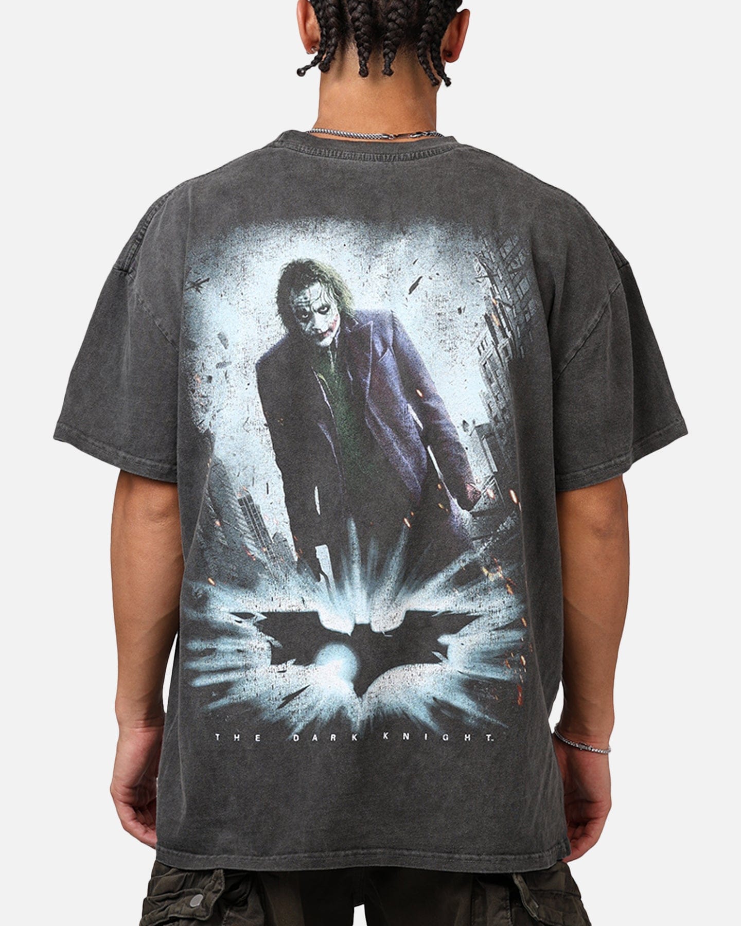 73studio x DC Batman The Dark Knight '08 Heavyweight T - Shirt Black Wash