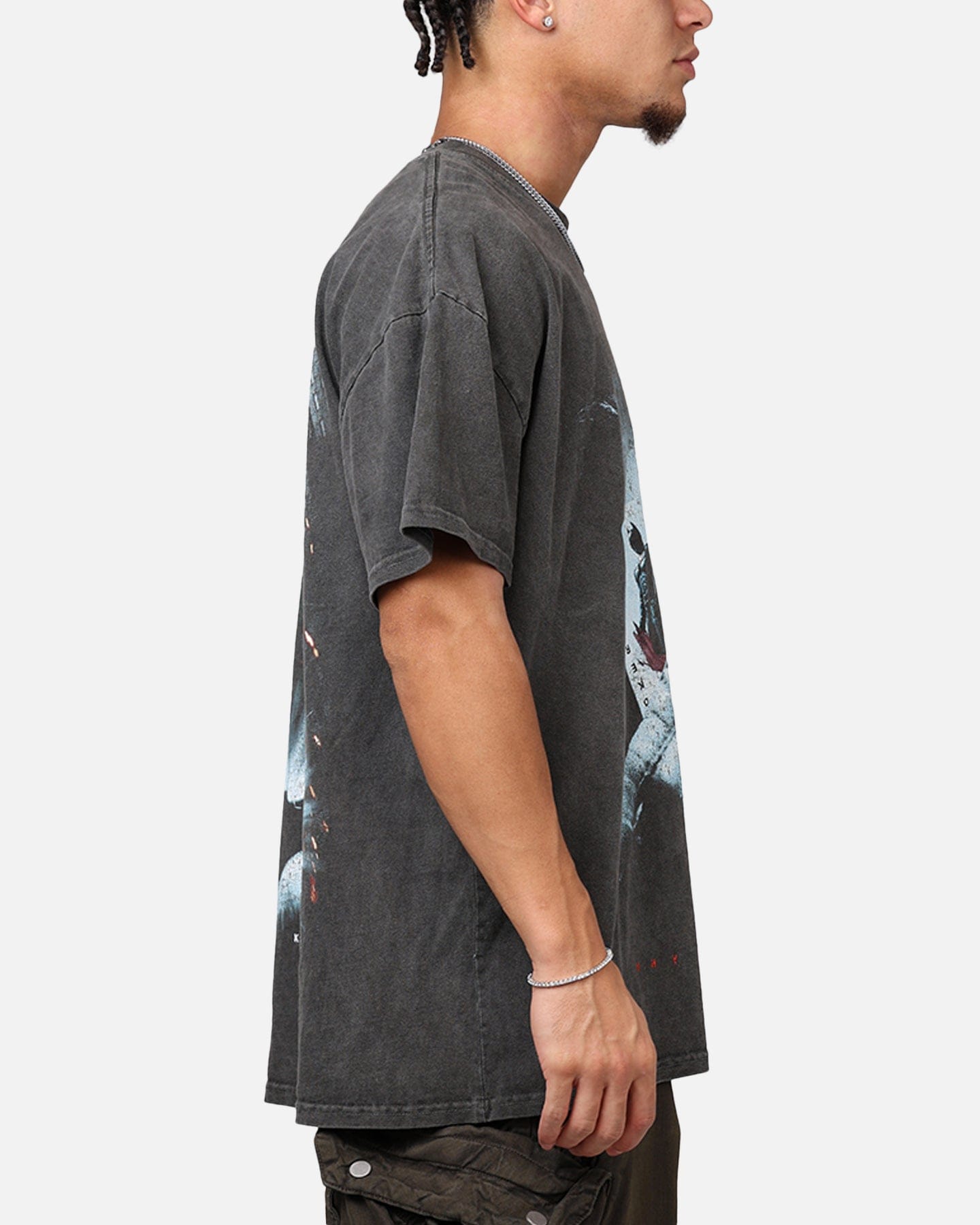 73studio x DC Batman The Dark Knight '08 Heavyweight T - Shirt Black Wash