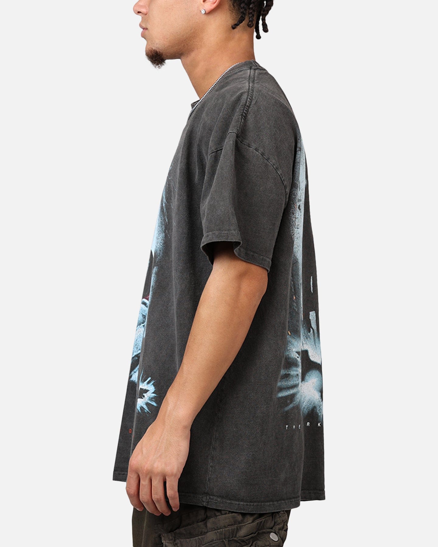 73studio x DC Batman The Dark Knight '08 Heavyweight T - Shirt Black Wash