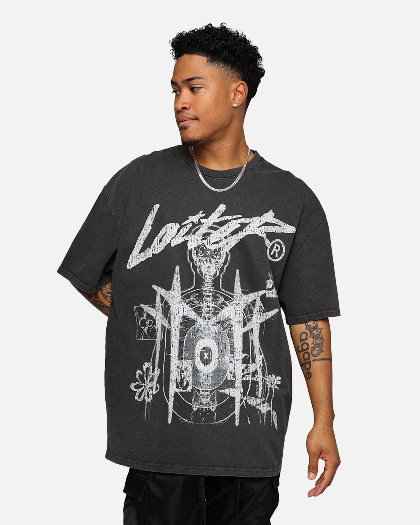 Loiter Firing Range Vintage T - Shirt Black Wash