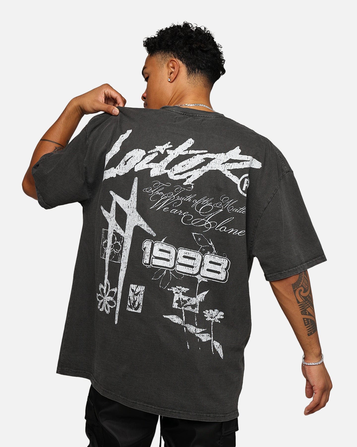 Loiter Firing Range Vintage T - Shirt Black Wash