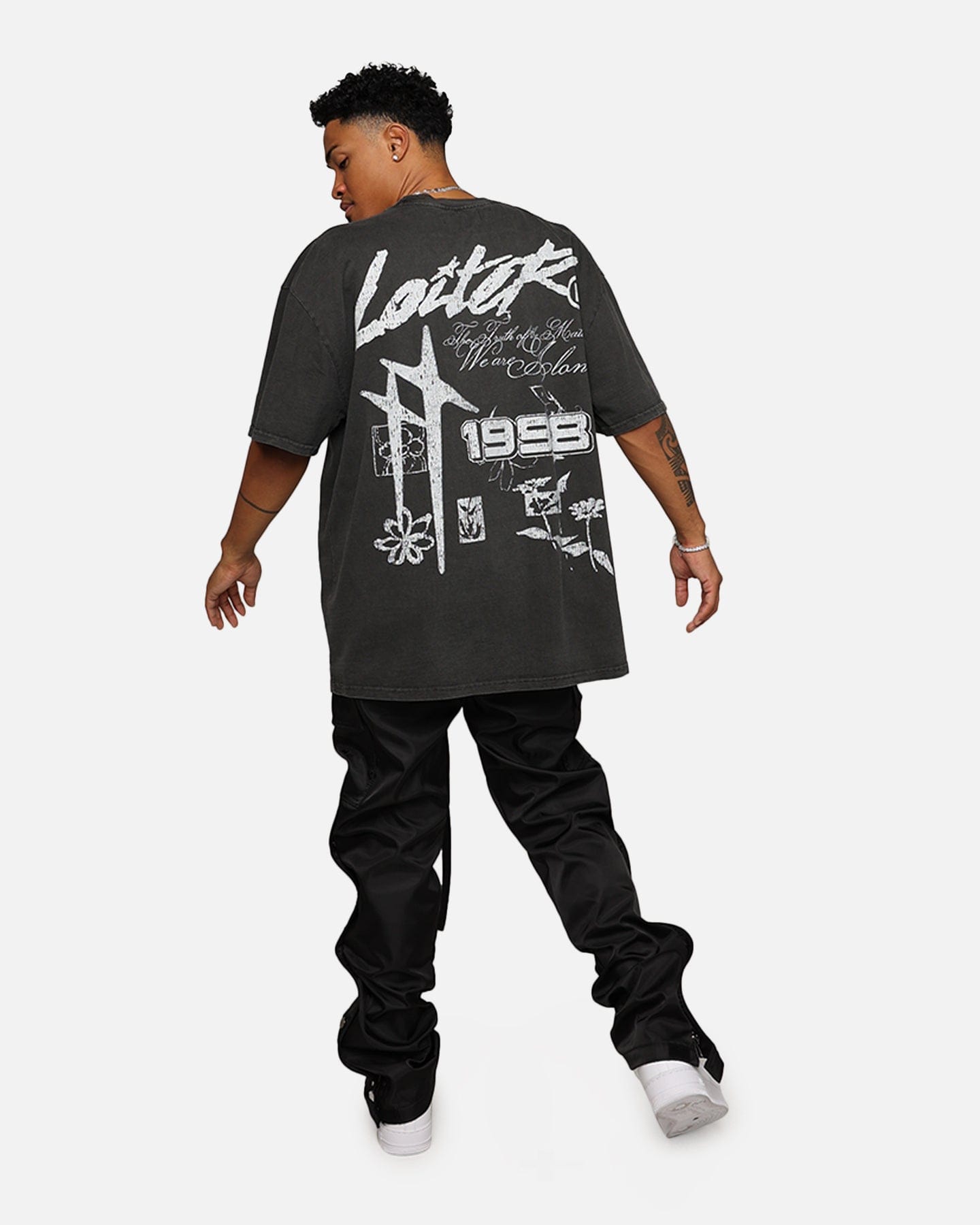 Loiter Firing Range Vintage T - Shirt Black Wash