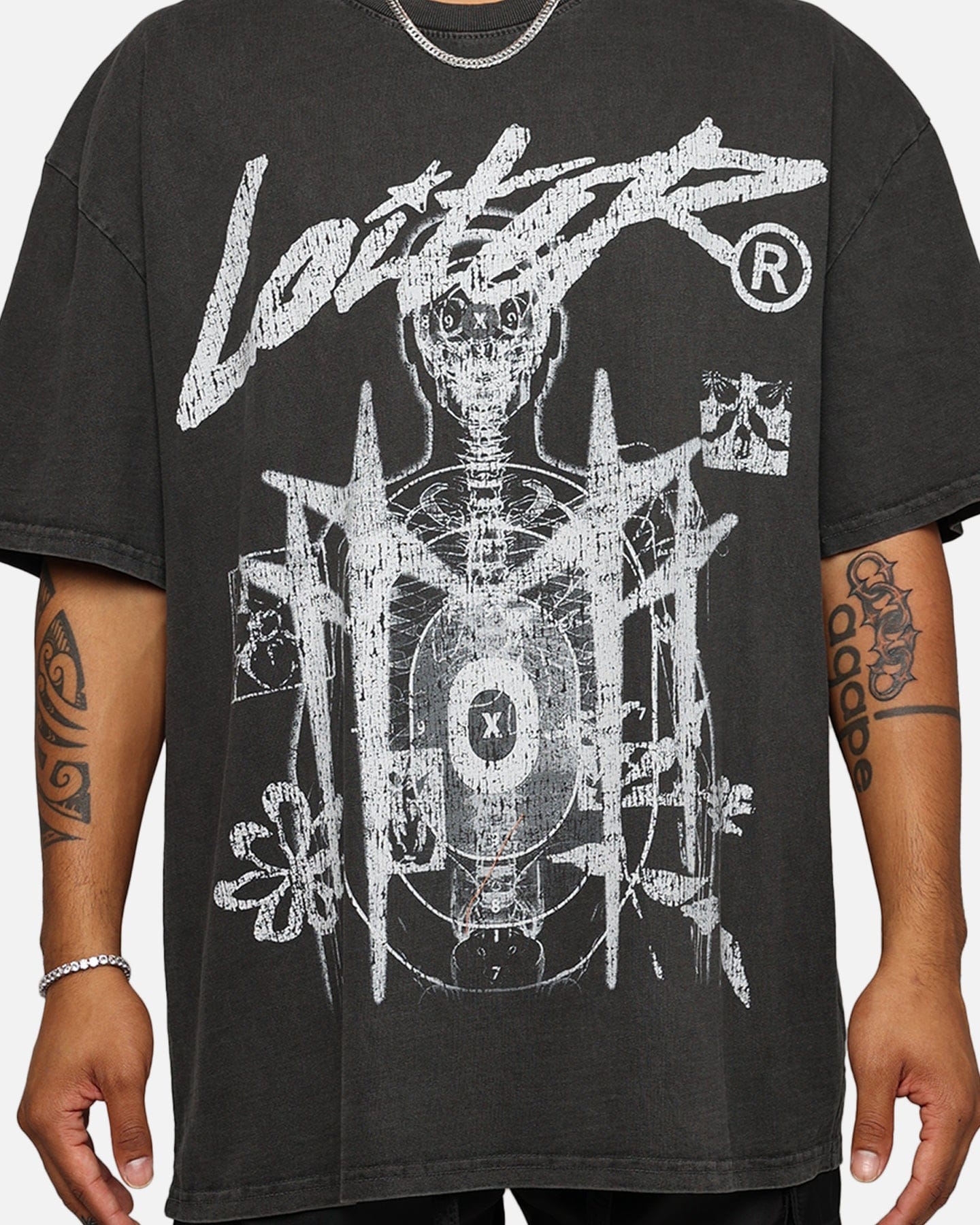Loiter Firing Range Vintage T - Shirt Black Wash