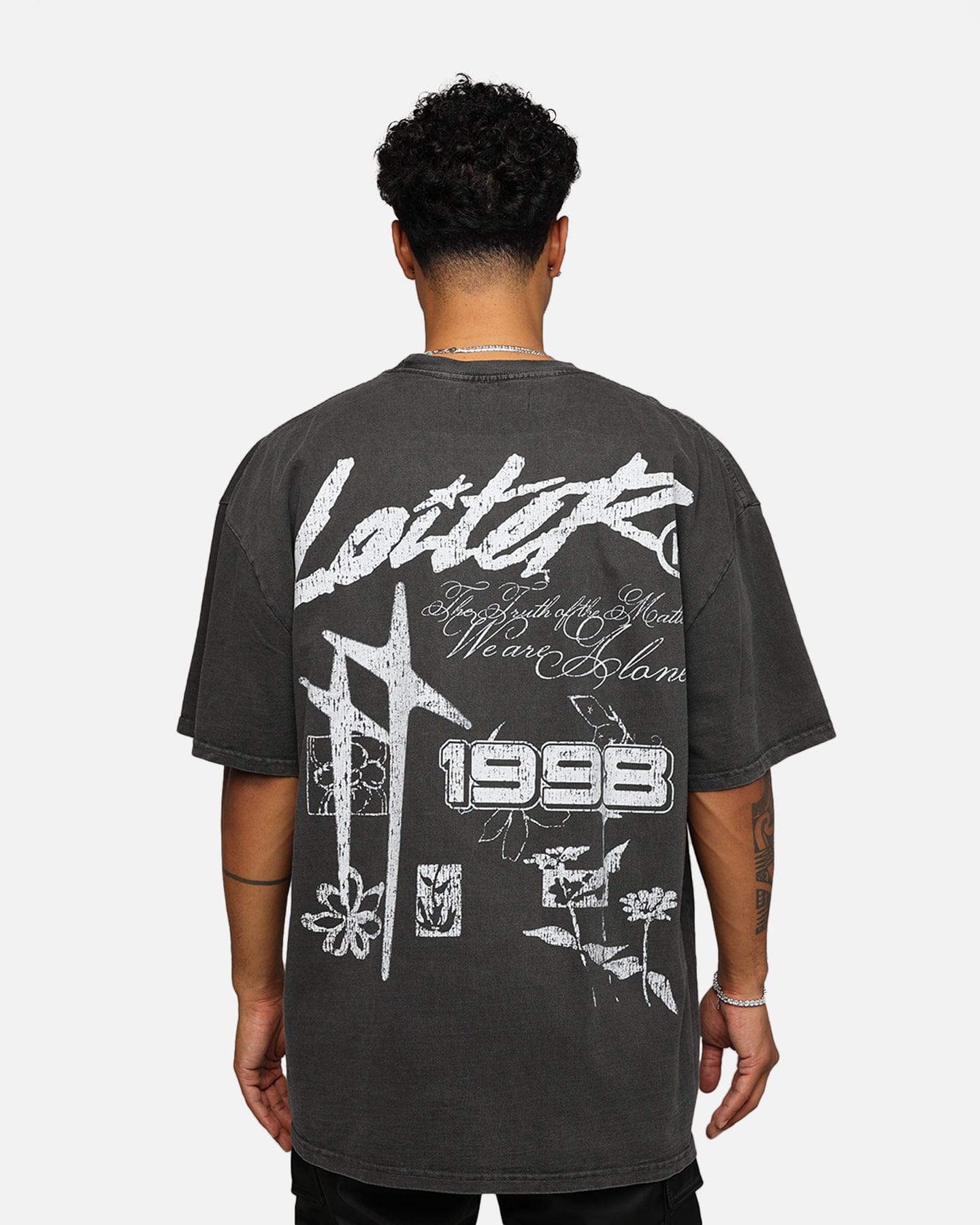 Loiter Firing Range Vintage T - Shirt Black Wash