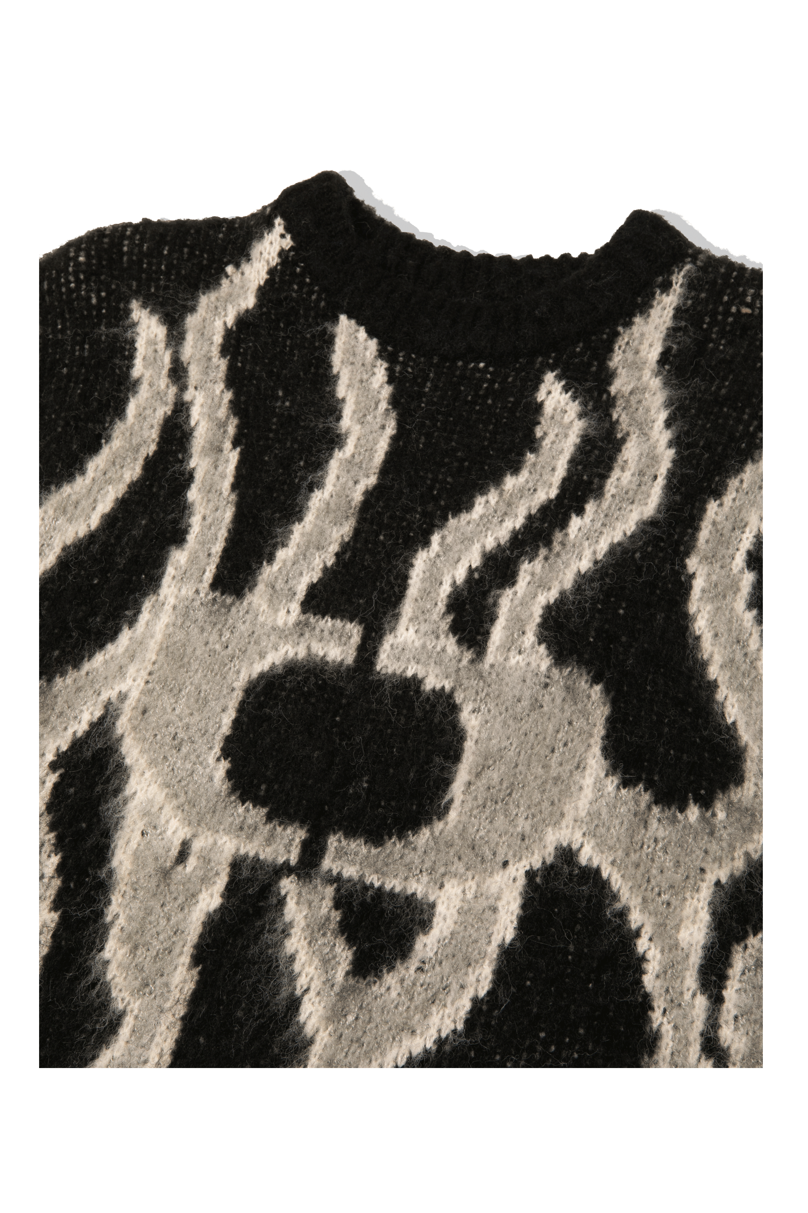One Block Down Flames Mohair Crewneck