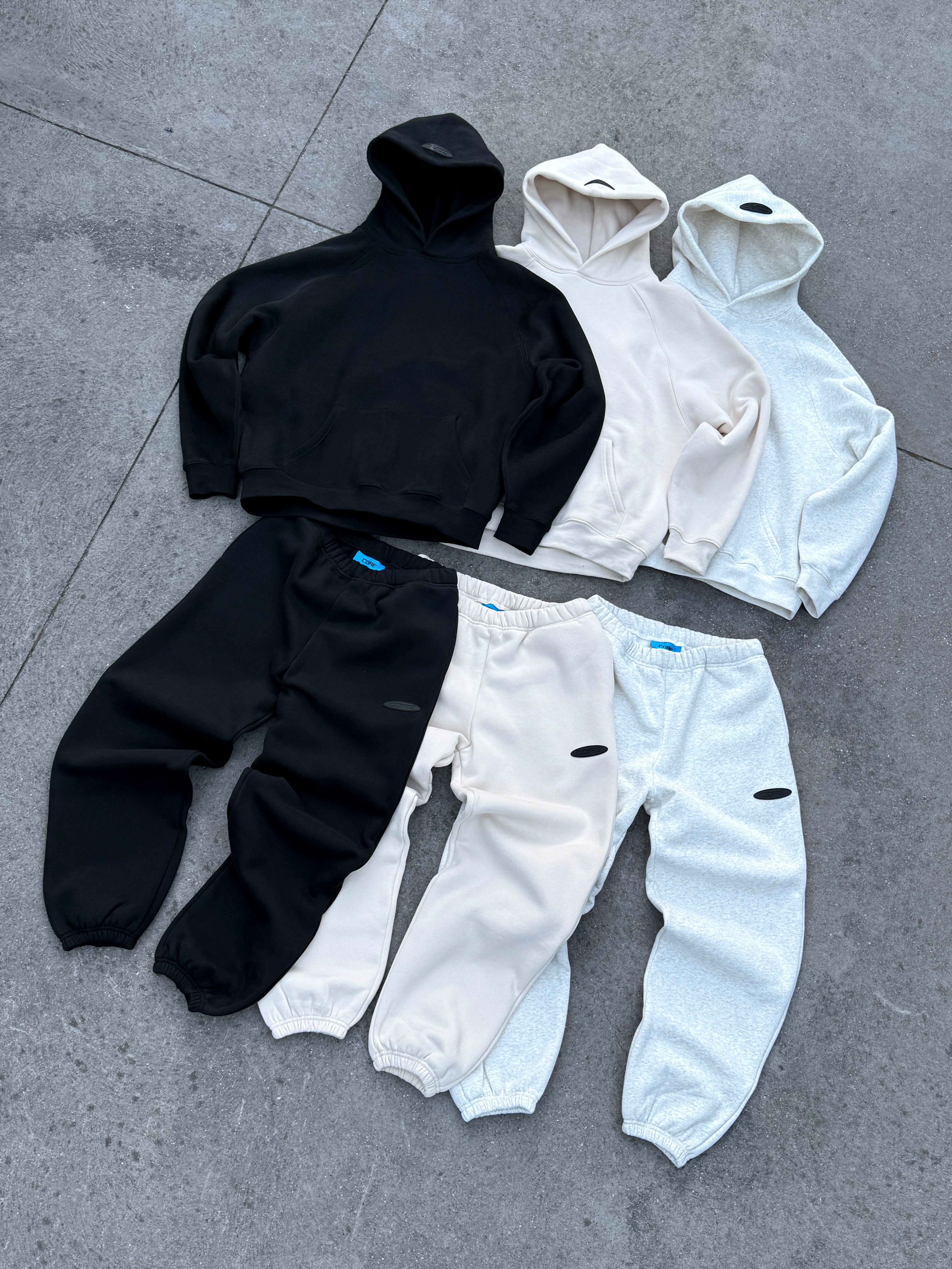 Prior Archives CORE Essentials Raglan Sleeve Hoodie Ecru