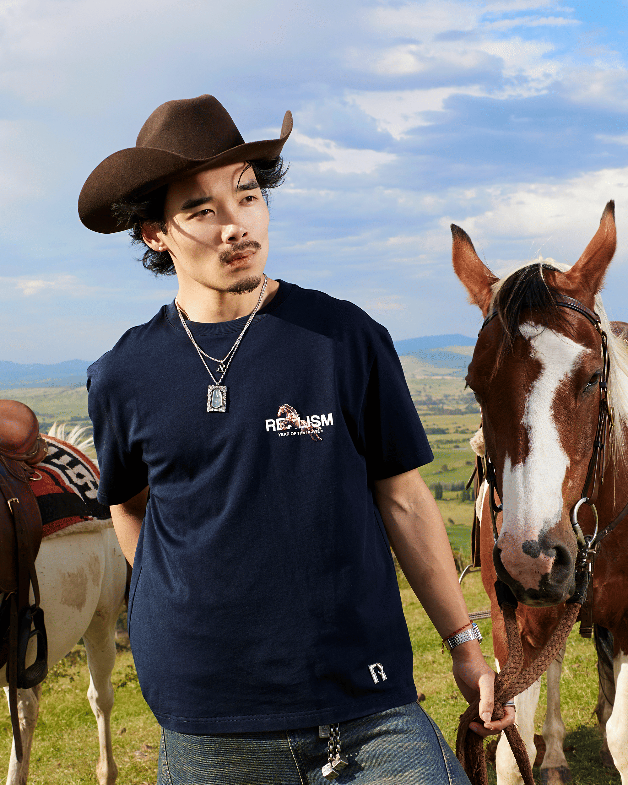 Realism SSS REALISM STRIDE LOGO T-Shirt NAVY