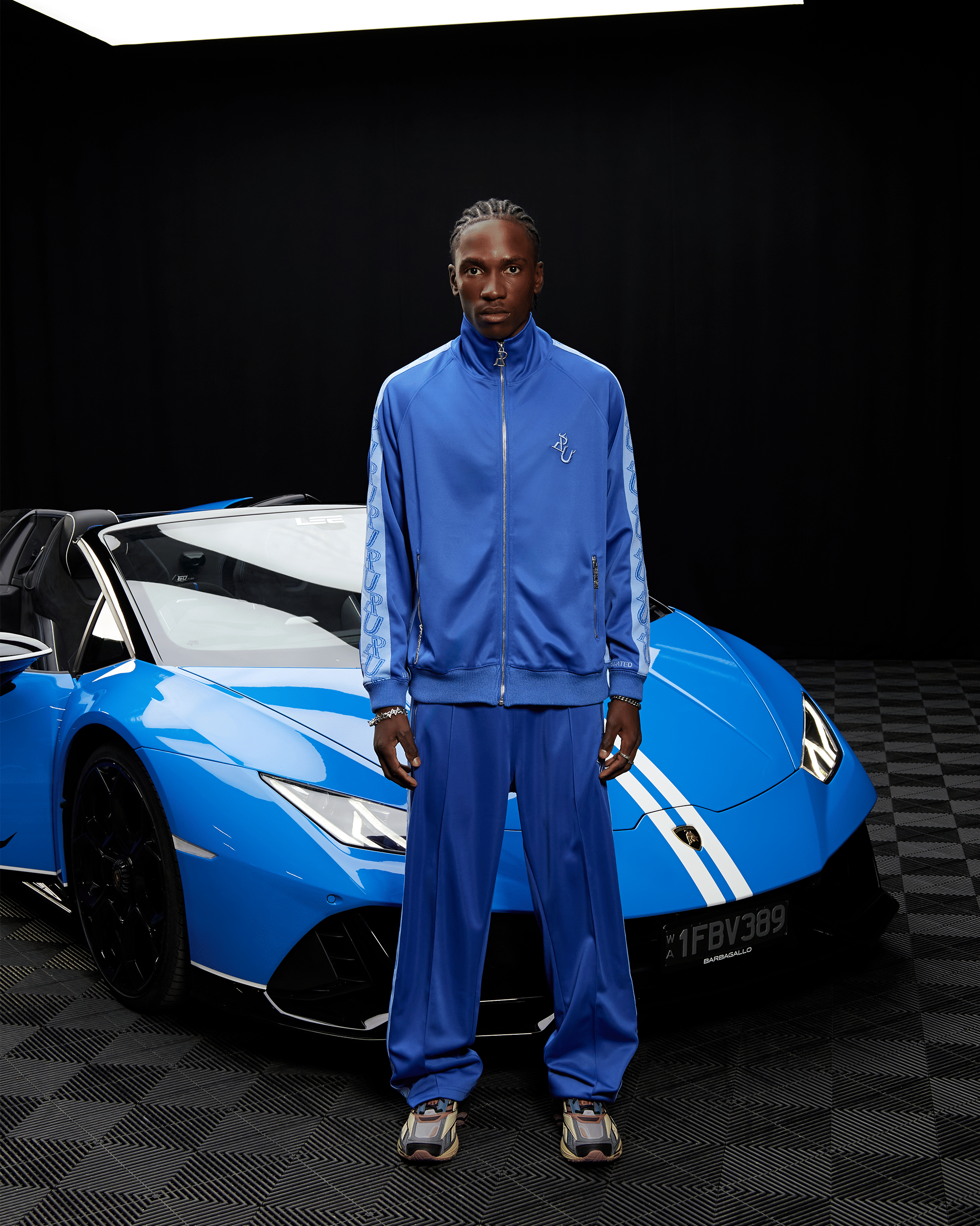 Realism SSS REALISM x UNDERRATED RUN LINE TRACK PANT BLUE