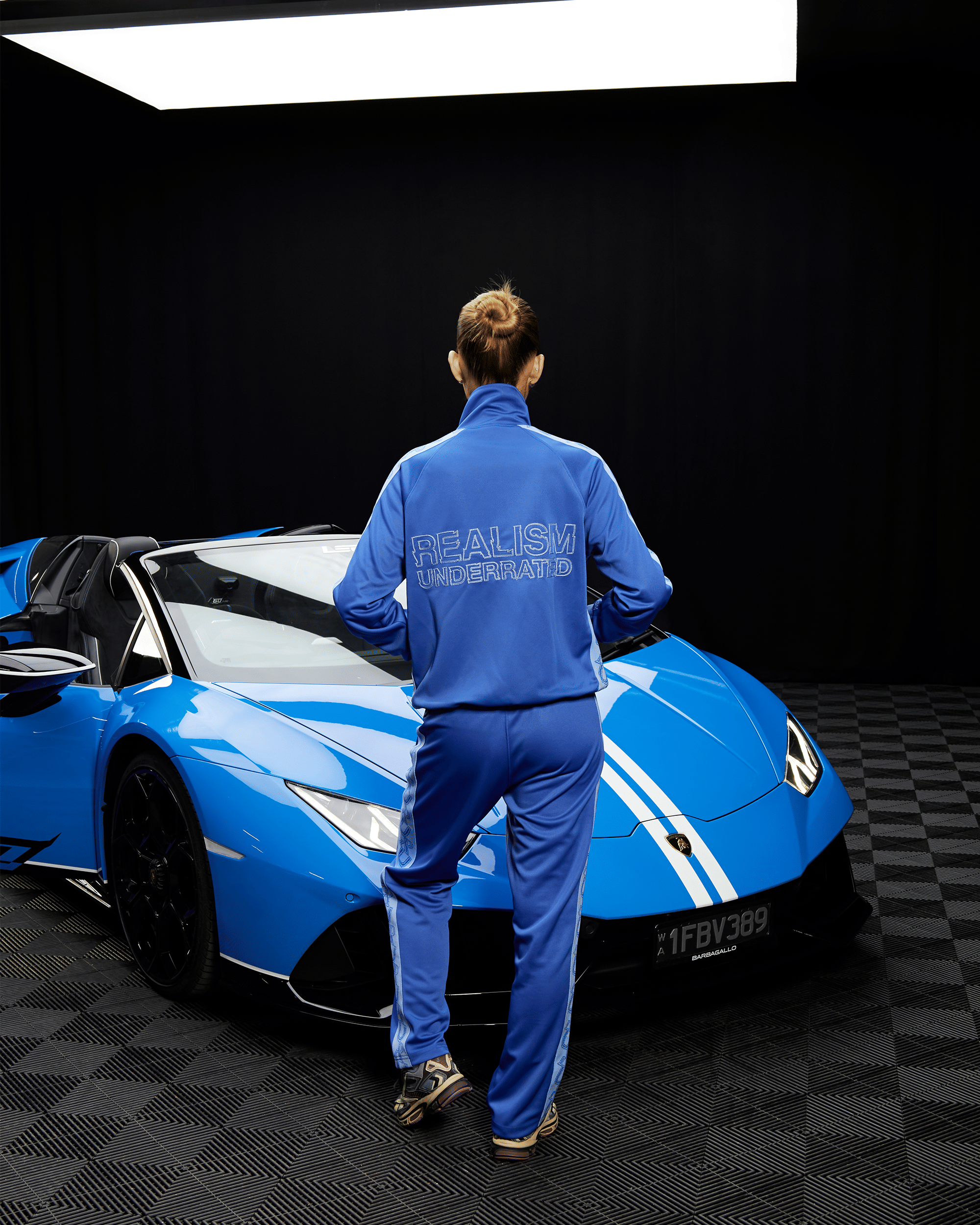 Realism SSS REALISM x UNDERRATED RUN LINE TRACK PANT BLUE