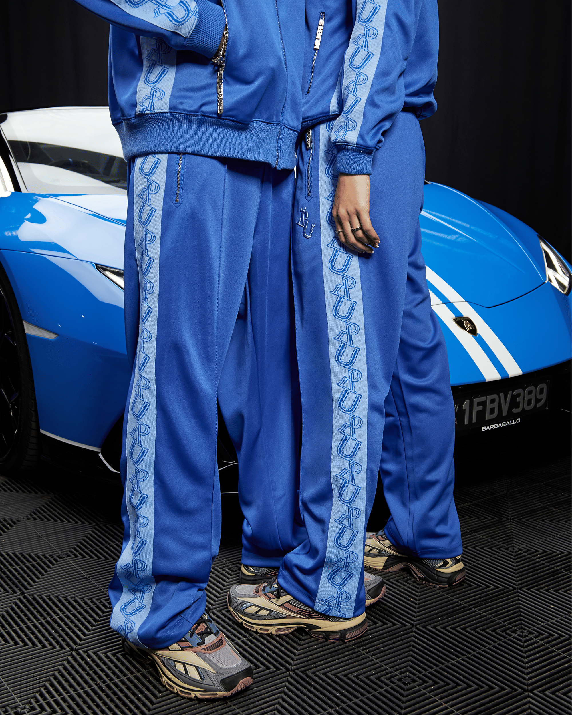 Realism SSS REALISM x UNDERRATED RUN LINE TRACK PANT BLUE