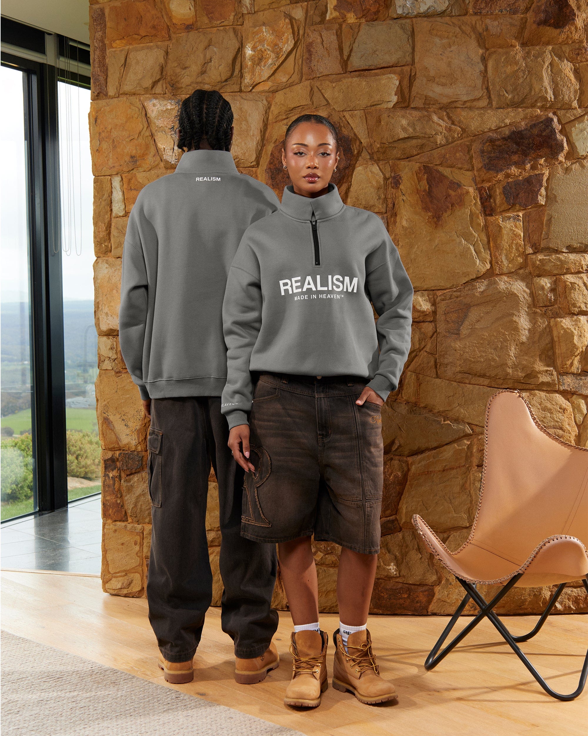 Realism SSS REALISM ELITE HALF ZIP SWEATER COOL GREY