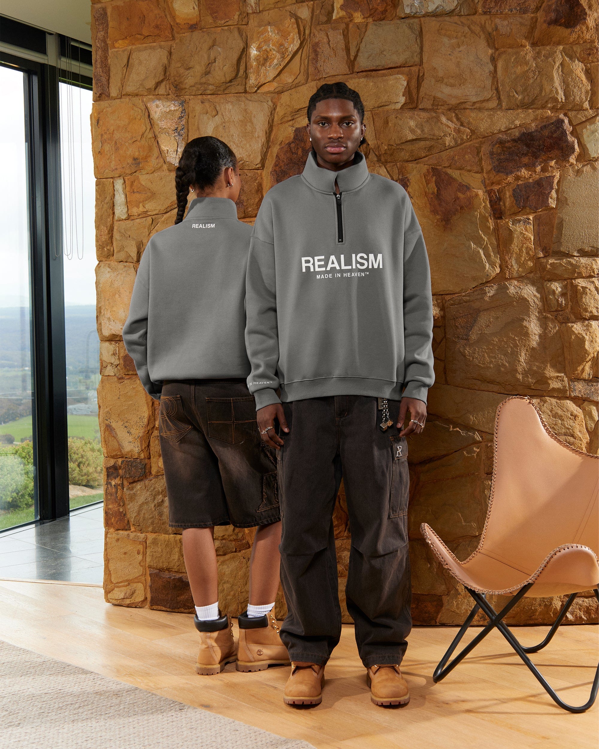 Realism SSS REALISM ELITE HALF ZIP SWEATER COOL GREY