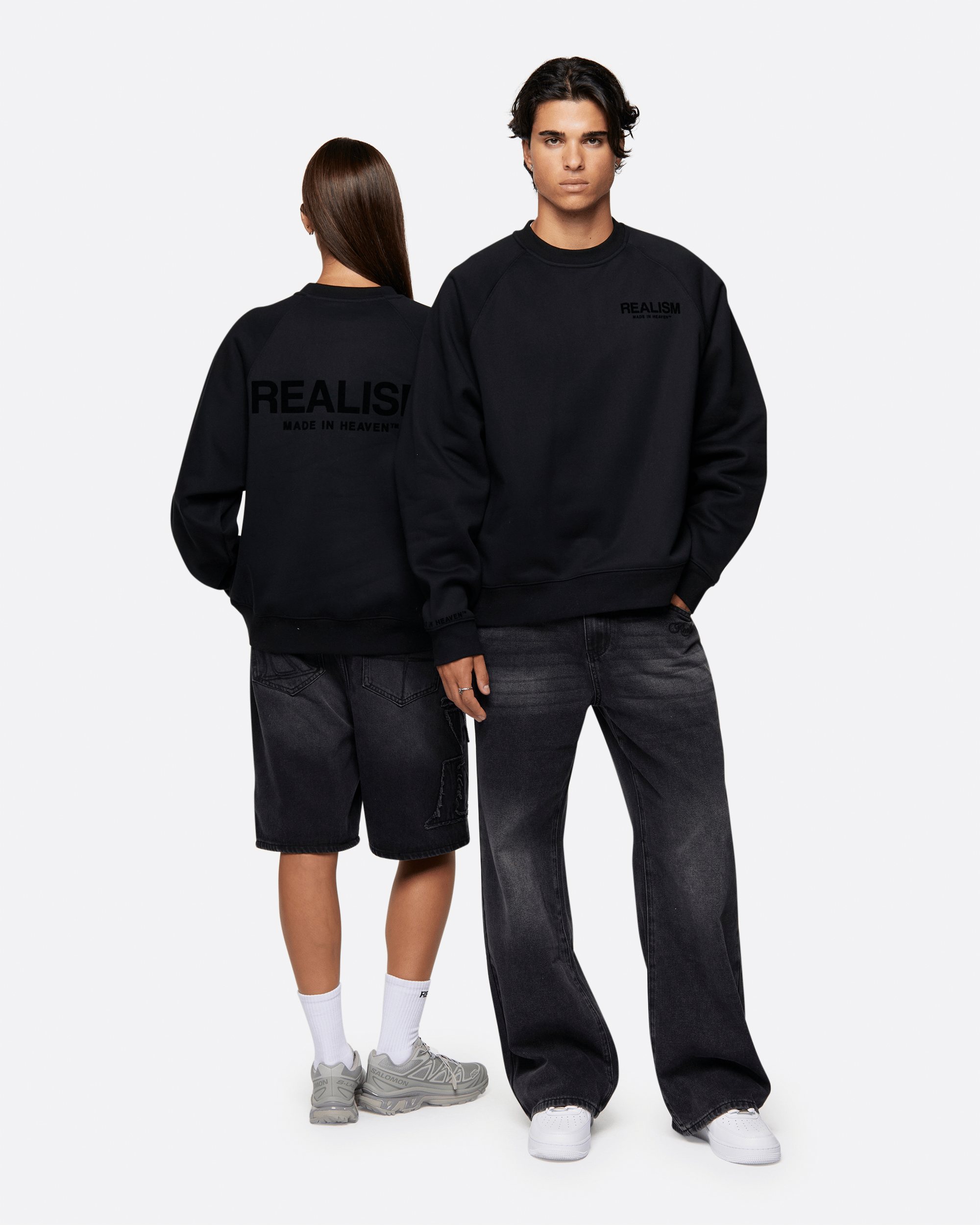 Realism SSS REALISM HEAVEN LOGO CREWNECK OBSIDIAN