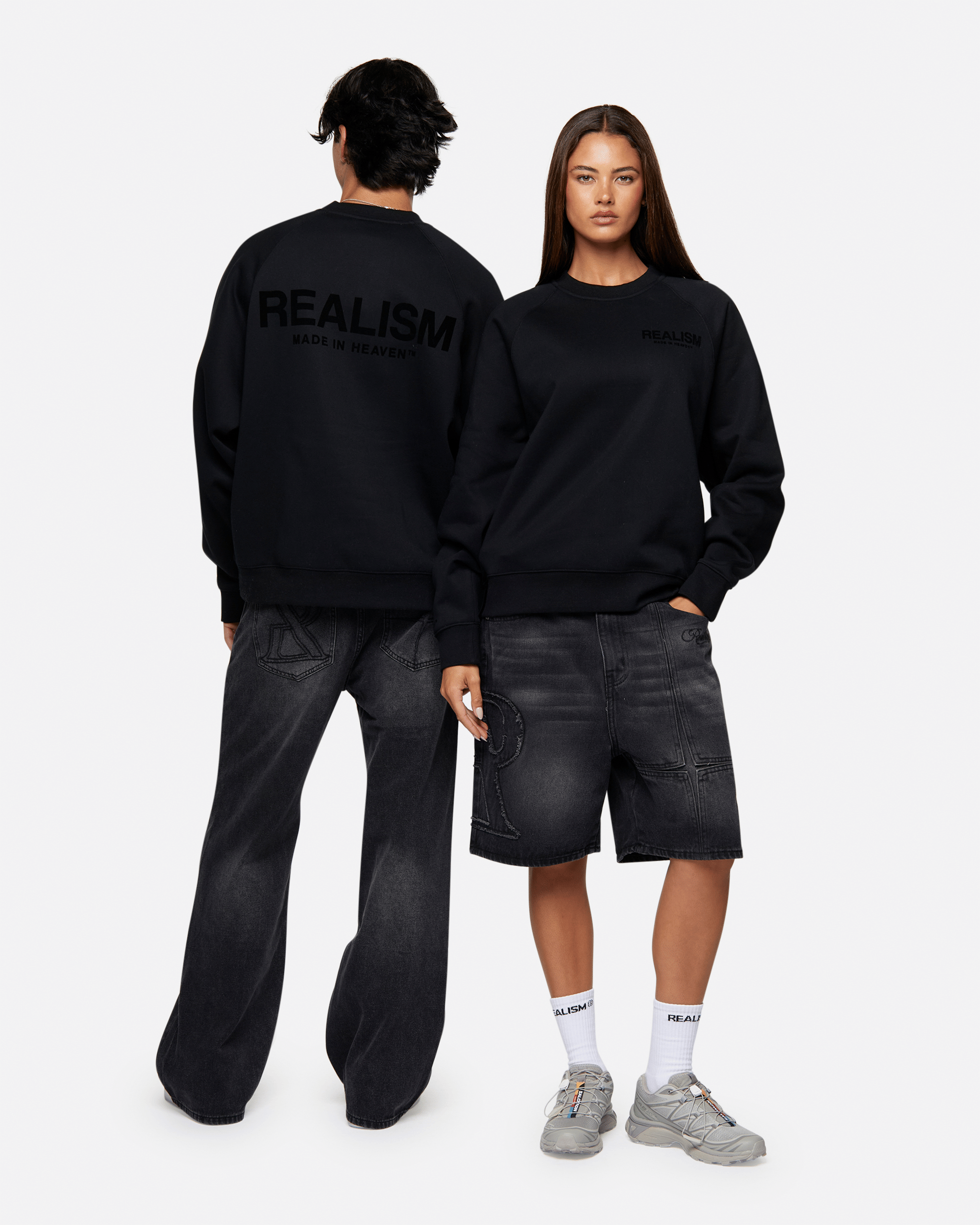 Realism SSS REALISM HEAVEN LOGO CREWNECK OBSIDIAN