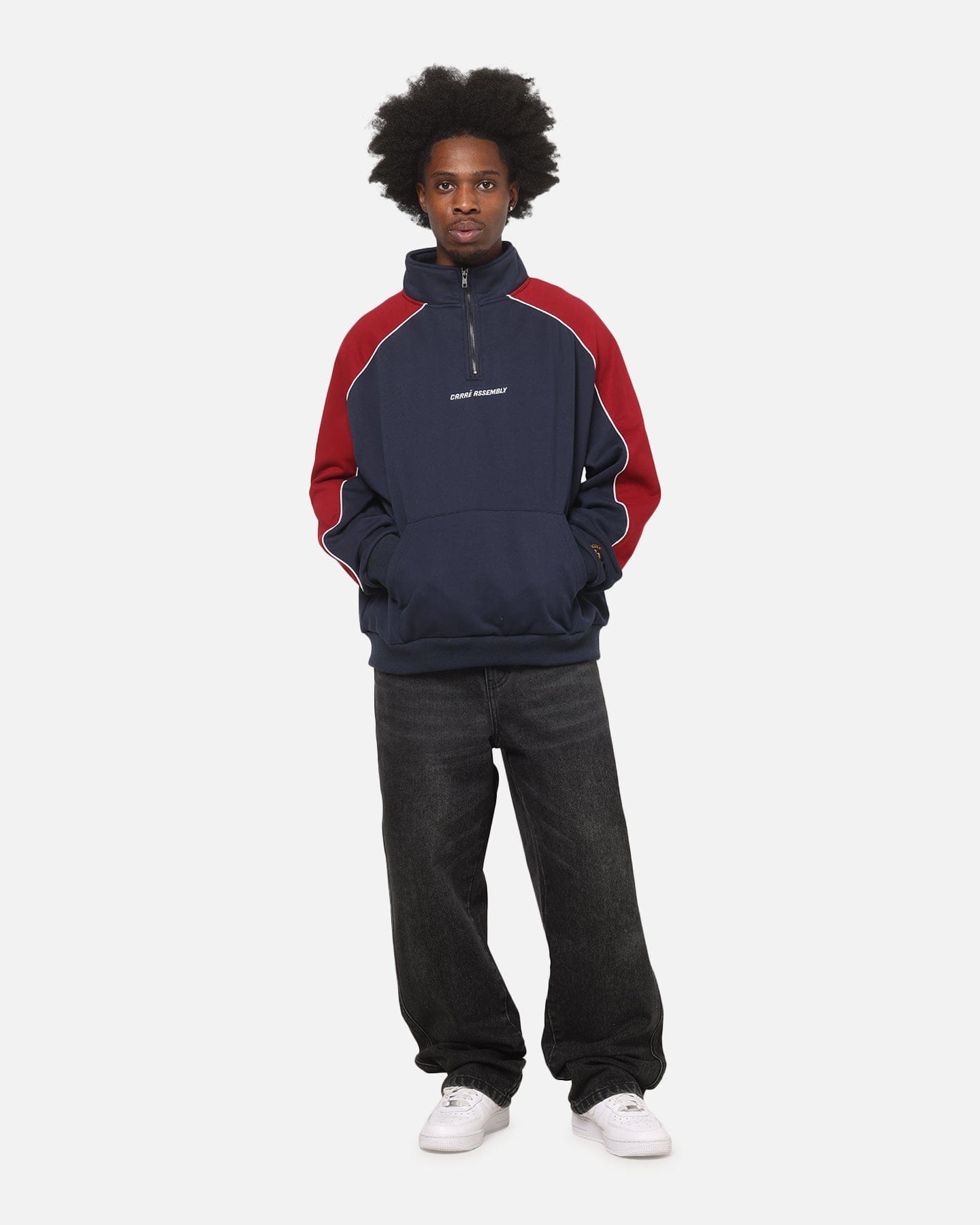 Carre Union Straight Fit Jeans Washed Black