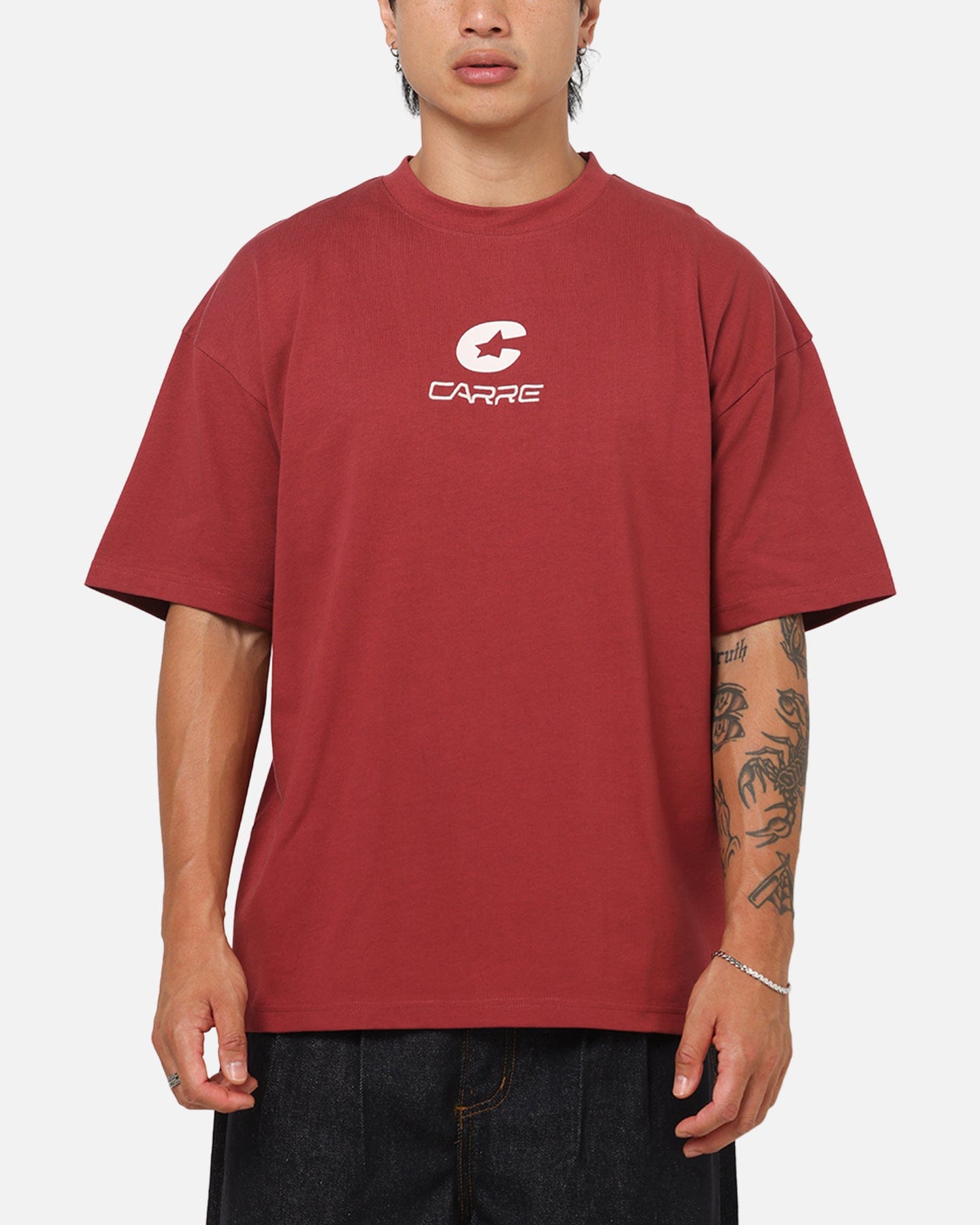 Carre Mini C T - Shirt Maroon