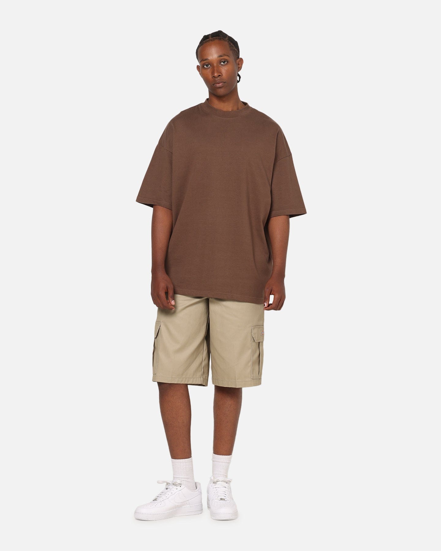 American Thrift Everyday Oversized T - Shirt Brown