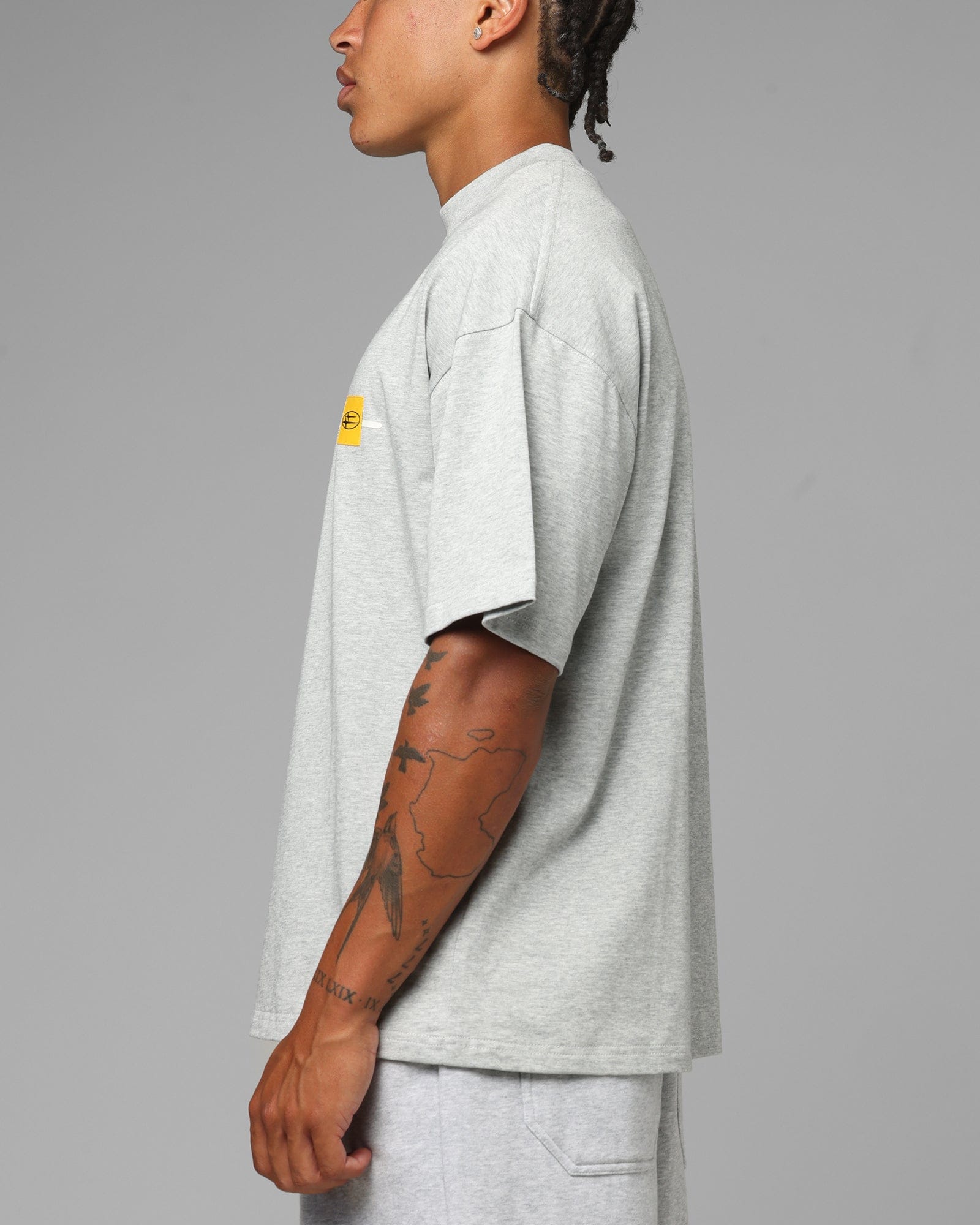 Loiter Hybrid Premium T - Shirt Grey Marle