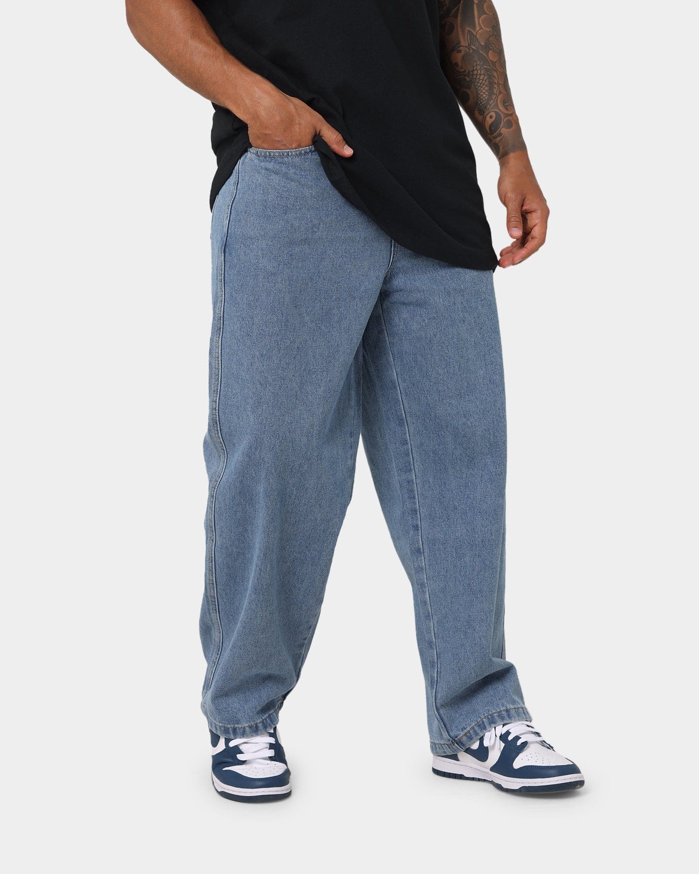 X - Large Bull Denim 91 Pants Mid Blue