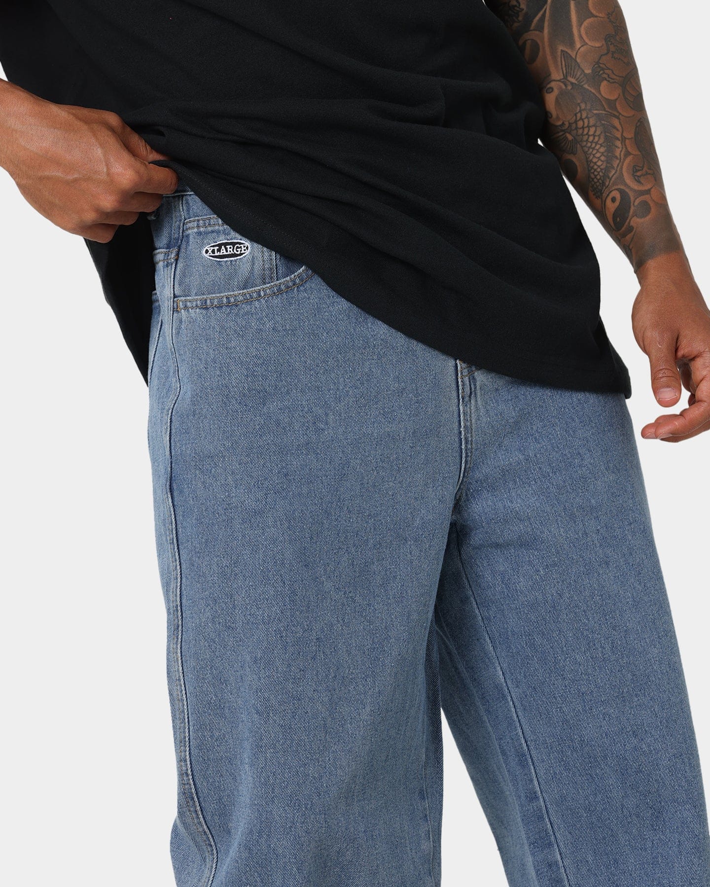 X - Large Bull Denim 91 Pants Mid Blue