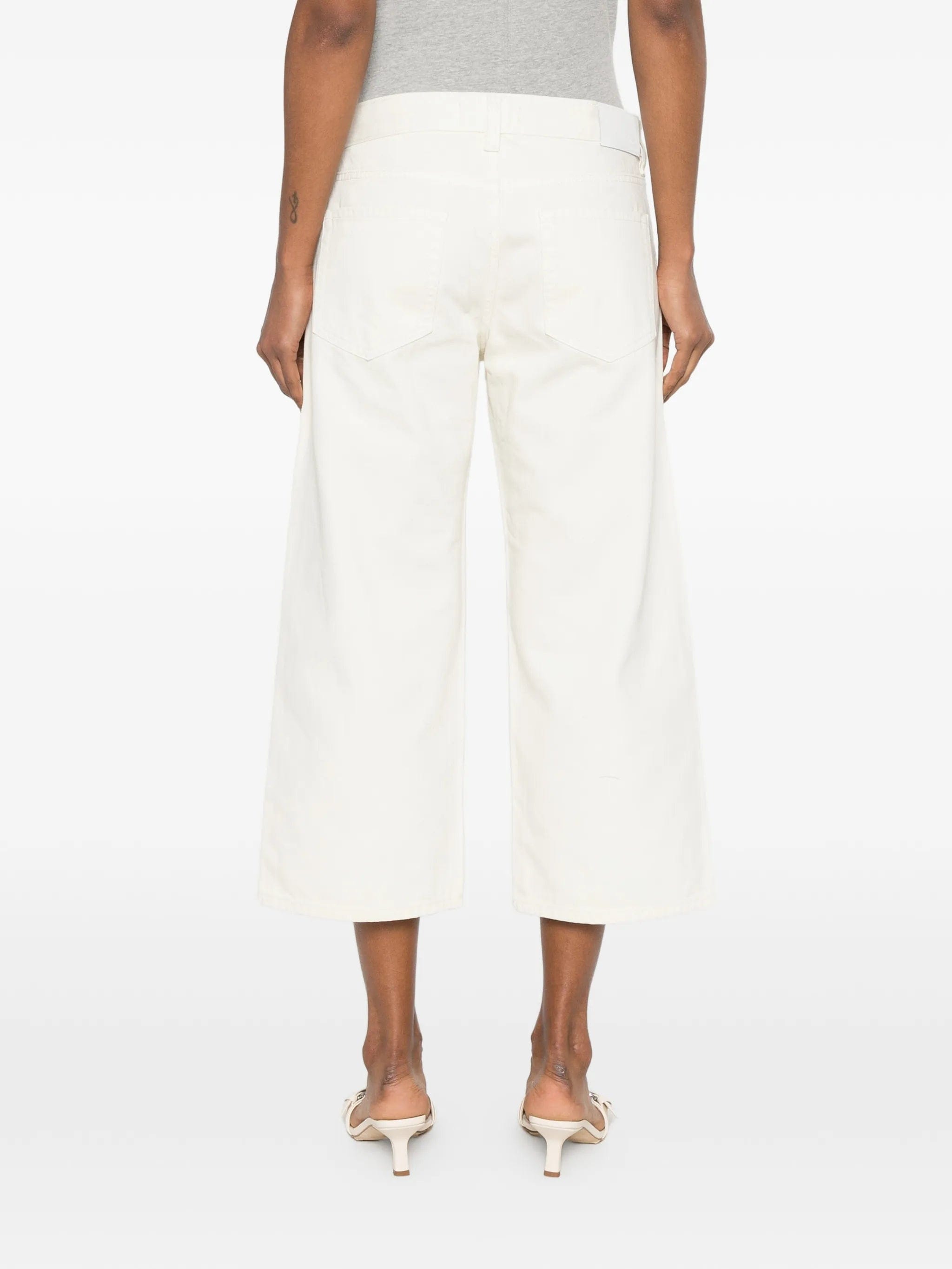 EB Denim low - rise cropped jeans