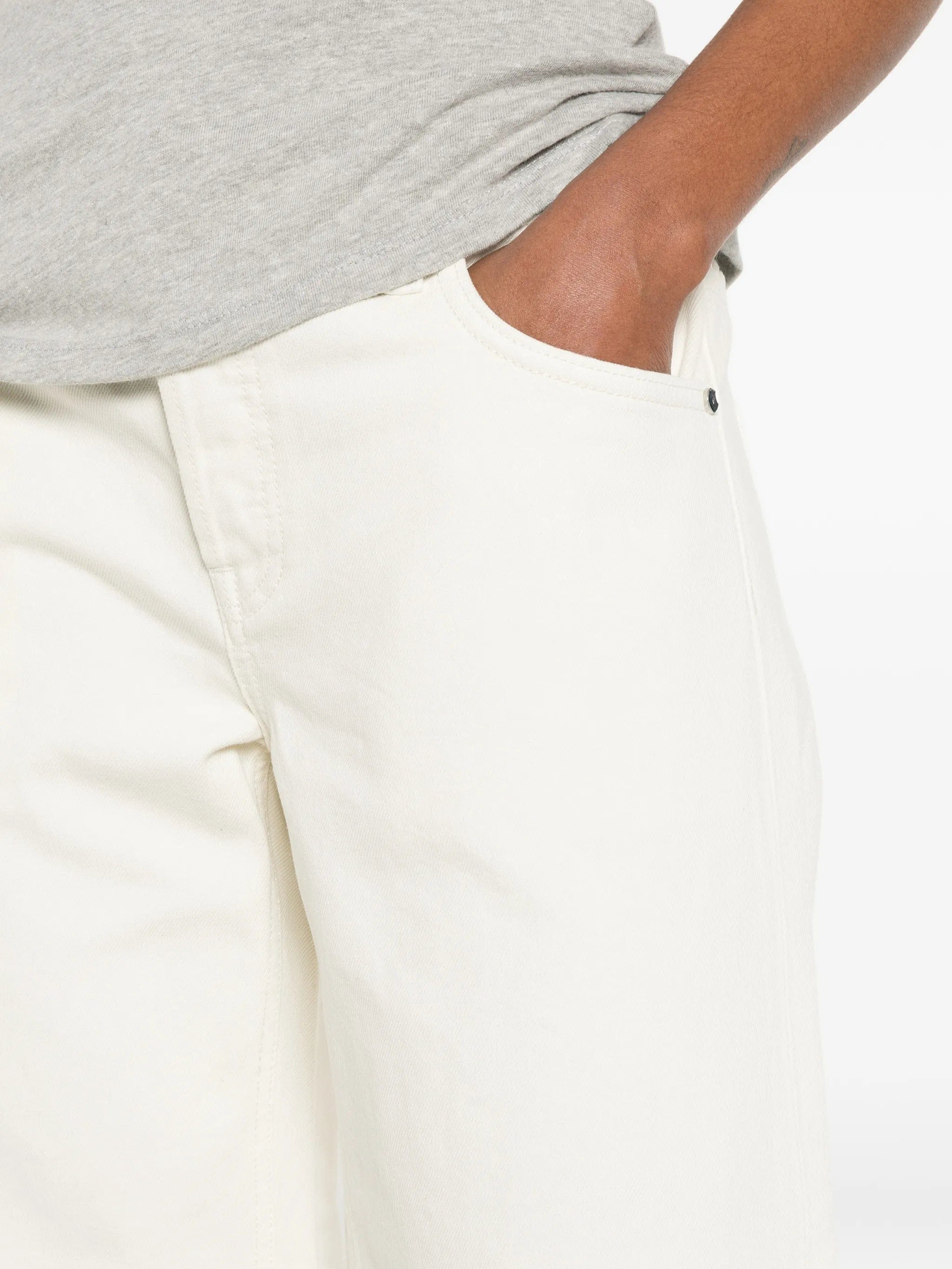 EB Denim low - rise cropped jeans