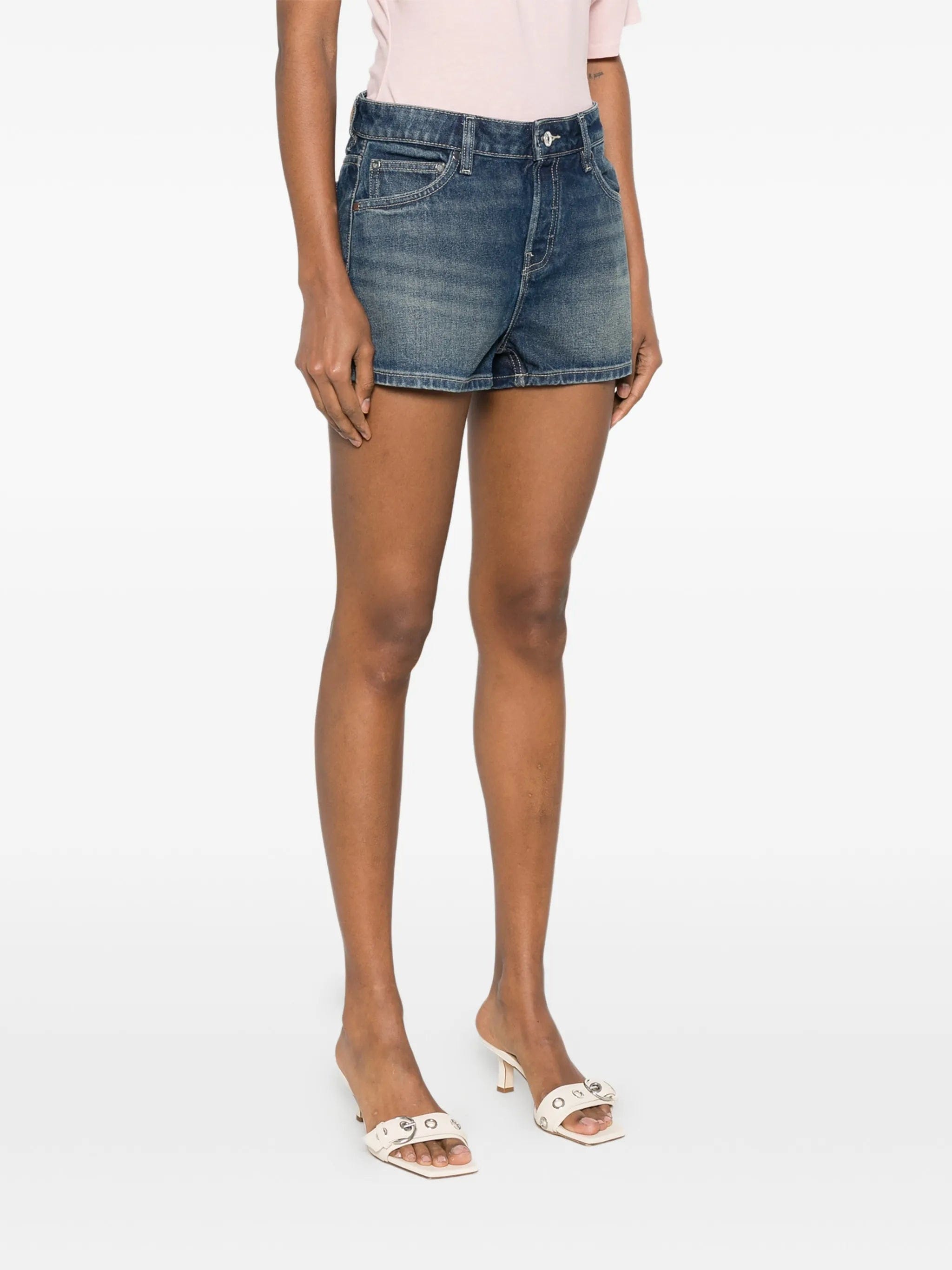 EB Denim belt - loop pocket shorts