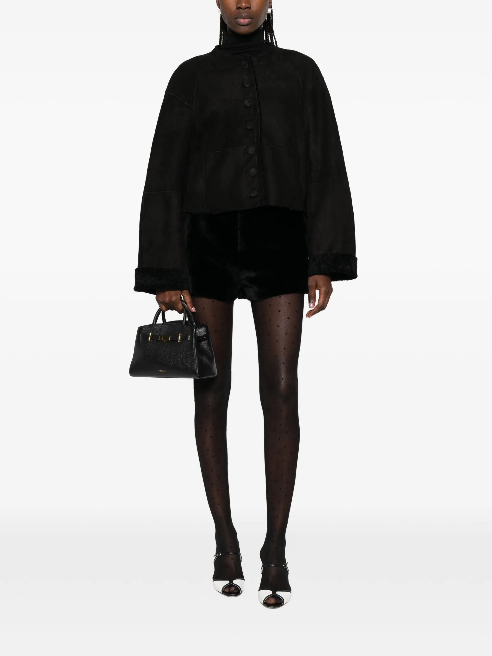 Nour Hammour Willow buttoned leather jacket