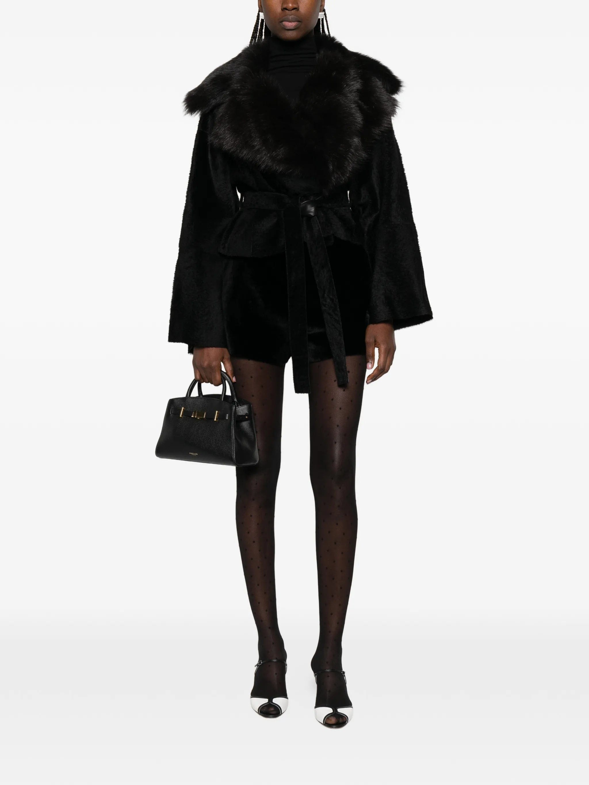 Nour Hammour Renata shearling jacket
