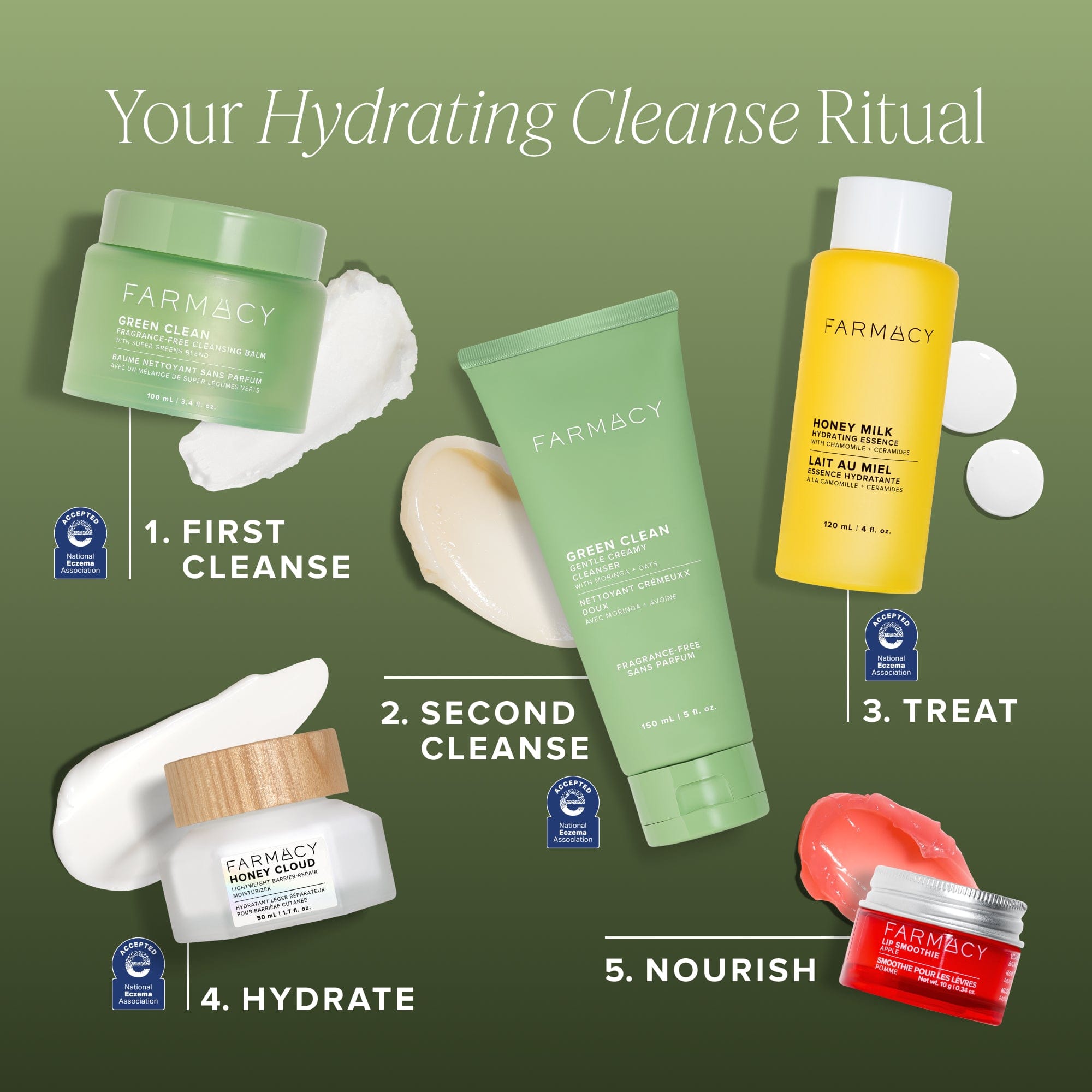 Clean Green Clean Fragrance - Free Gentle Creamy Cleanser Trial Size