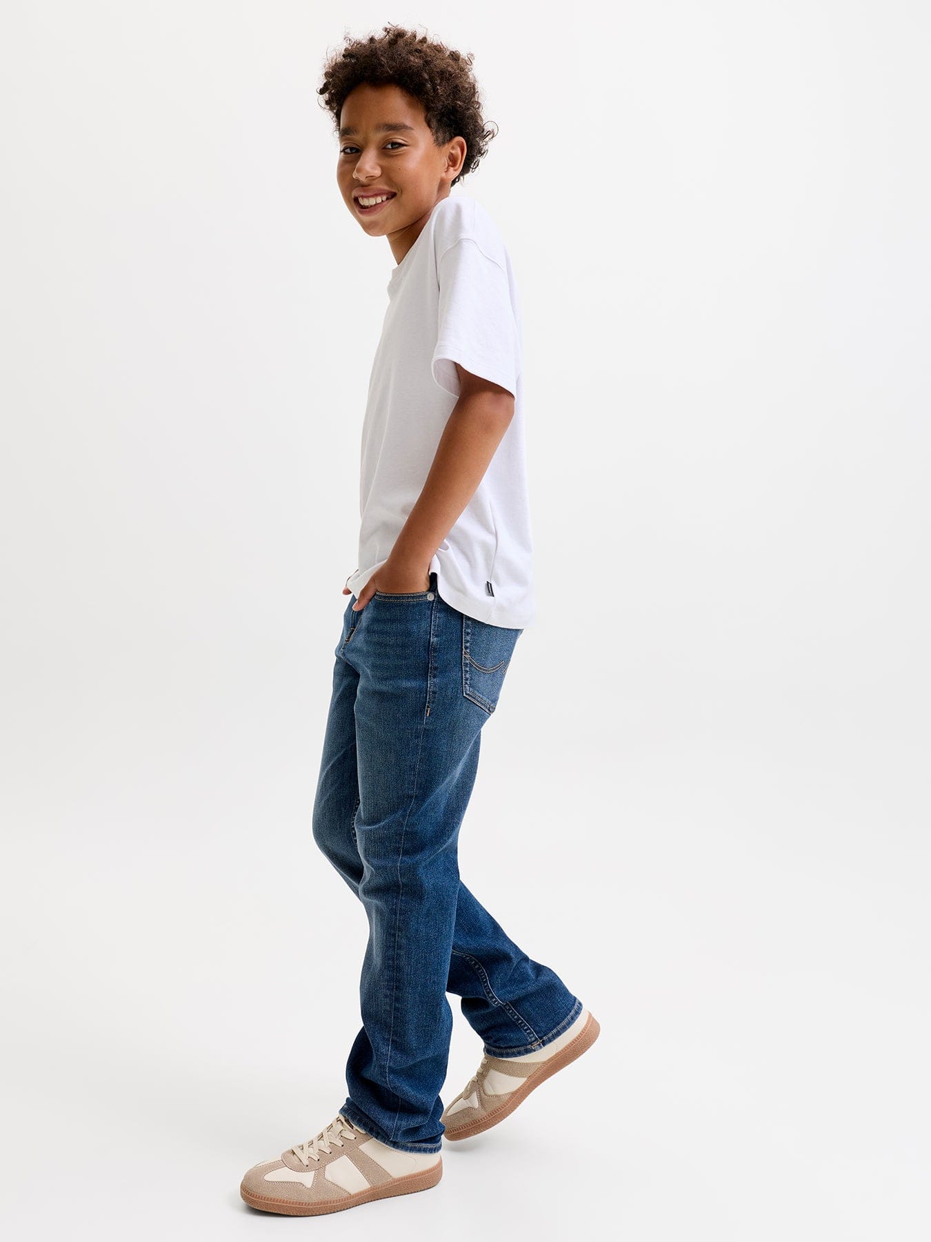 Jack & Jones Junior Kids' Clark Original Jeans Blue