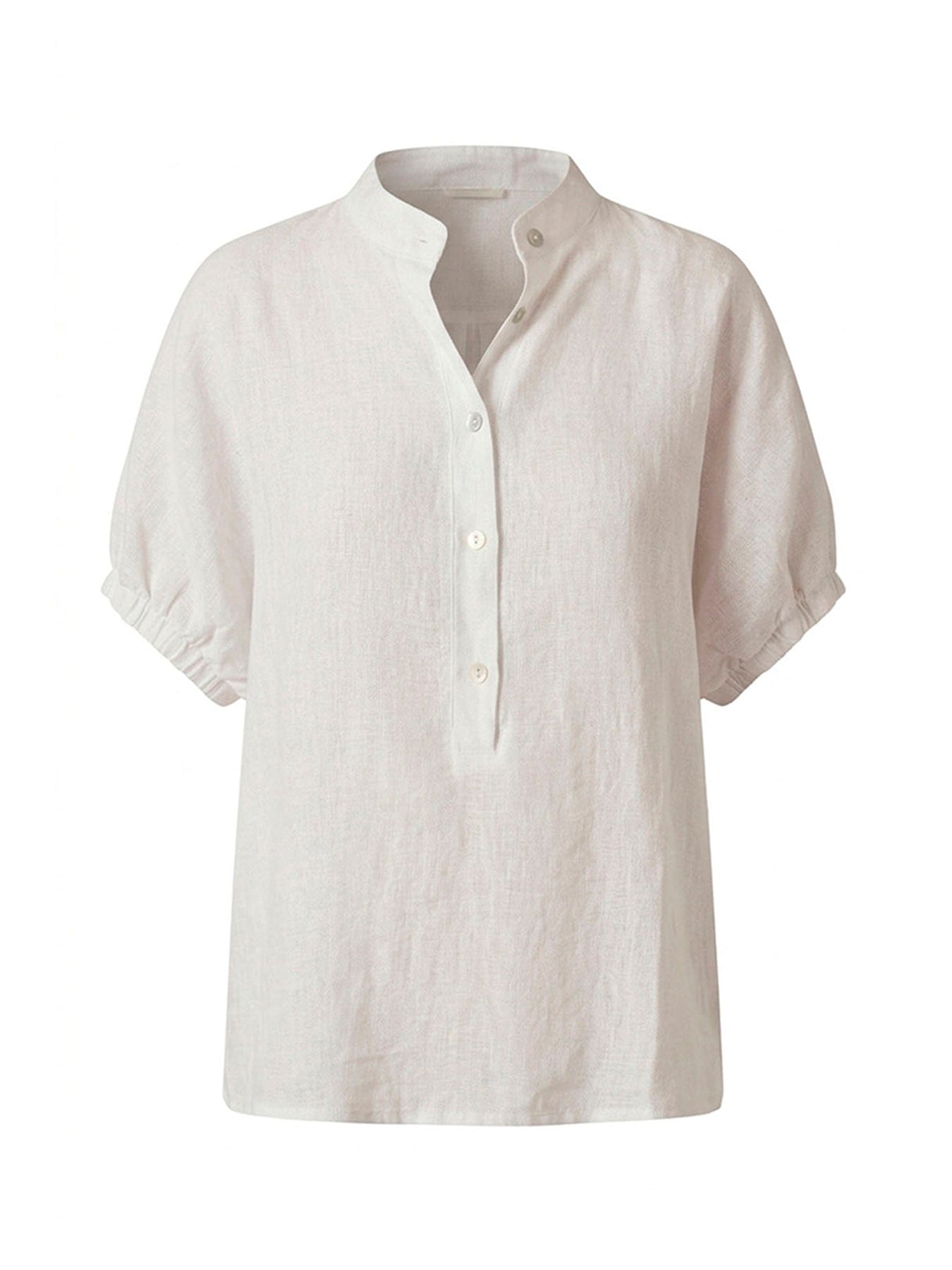 James Lakeland Relaxed Fit Linen Blouse White