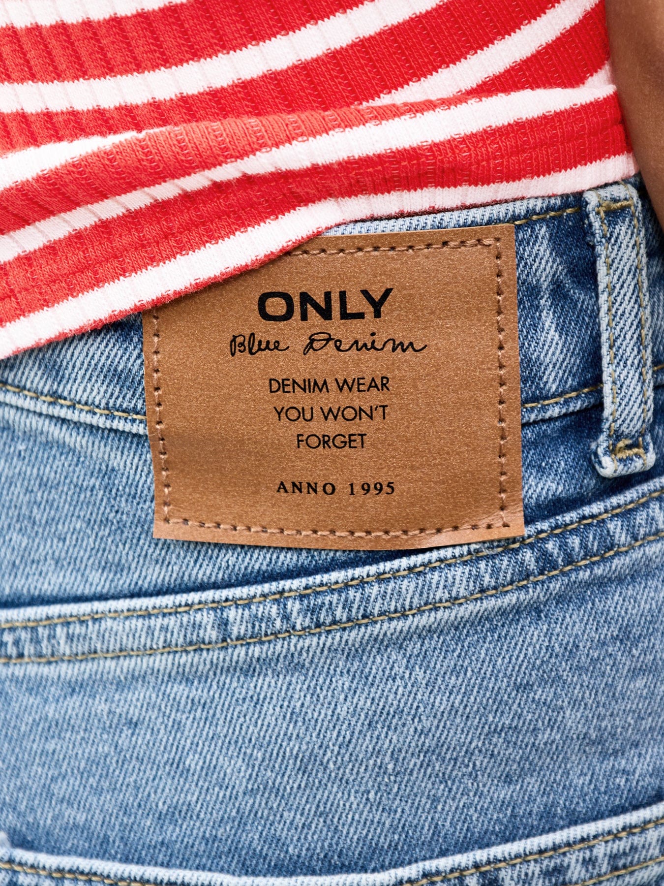 ONLY Juicy High Waist Wide Leg Jeans Blue