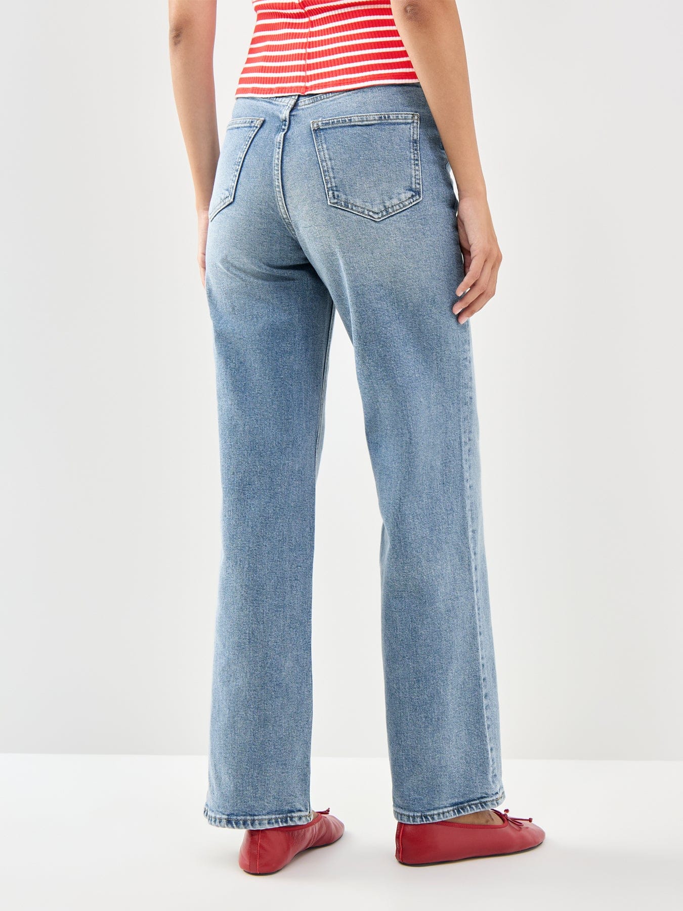 ONLY Juicy High Waist Wide Leg Jeans Blue