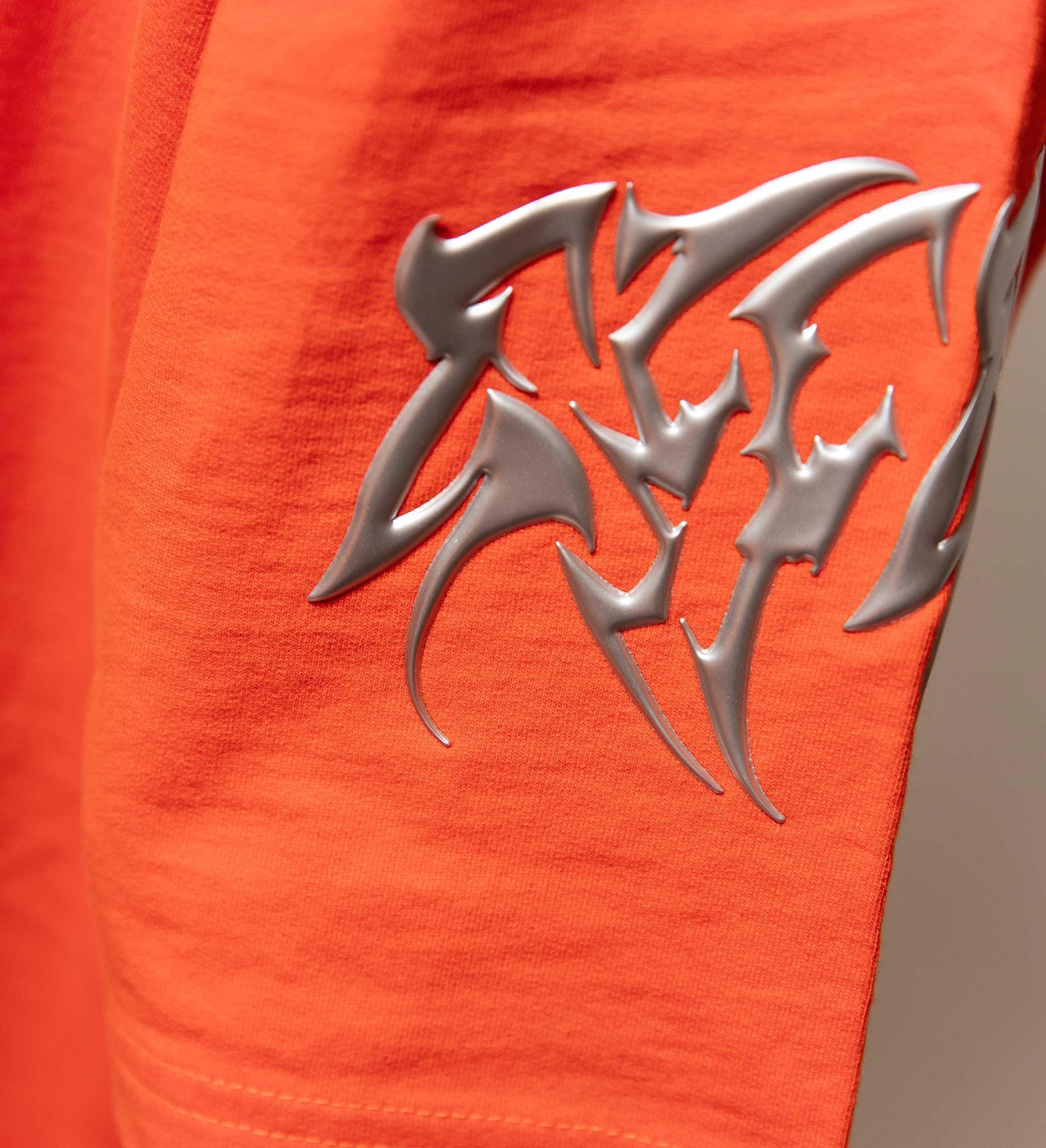 Cause & Effect Monstrosity Distressed Metal Embroidered T - shirt