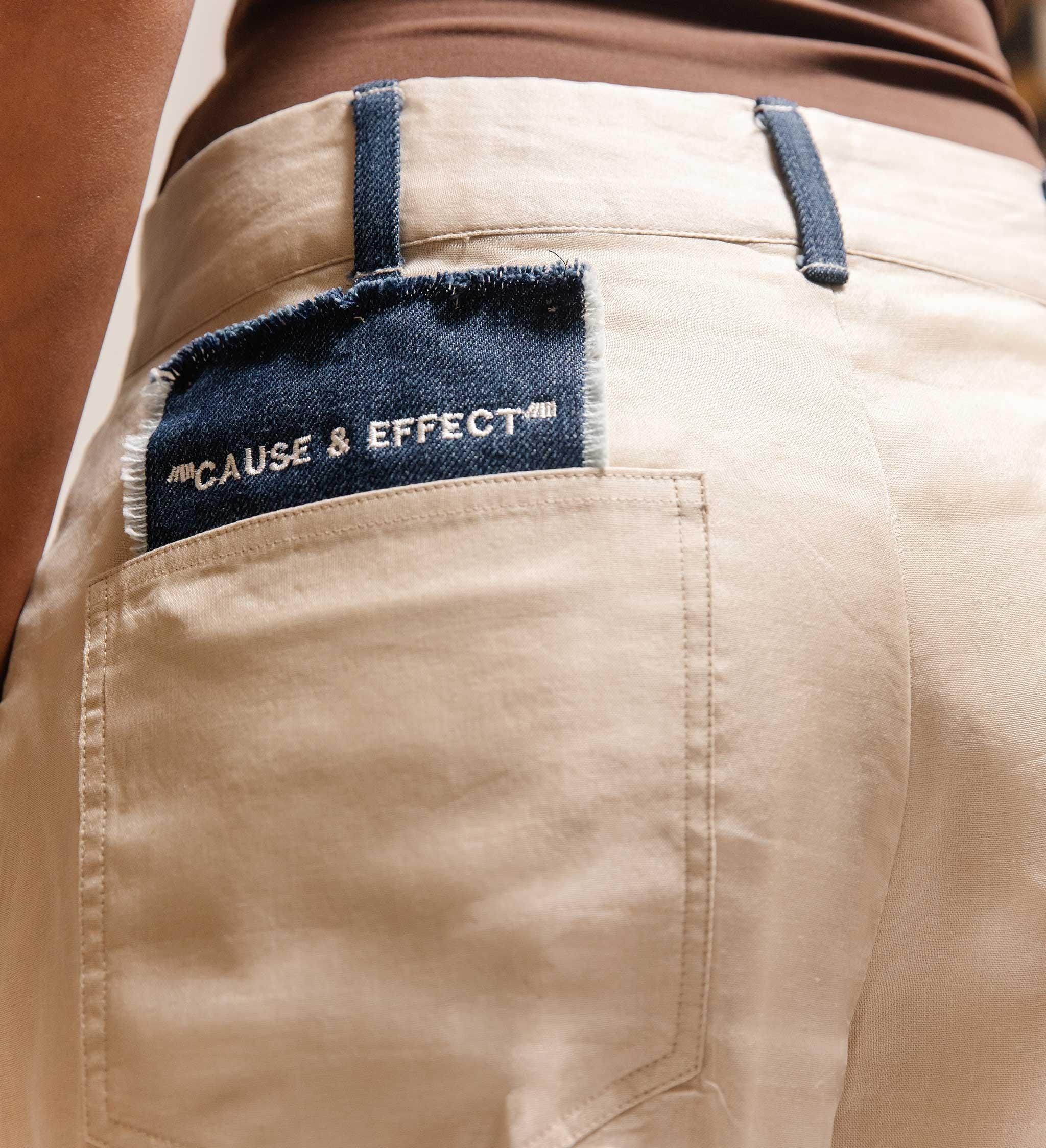 Cause & Effect Veil Organza Twill Embroidered Pant