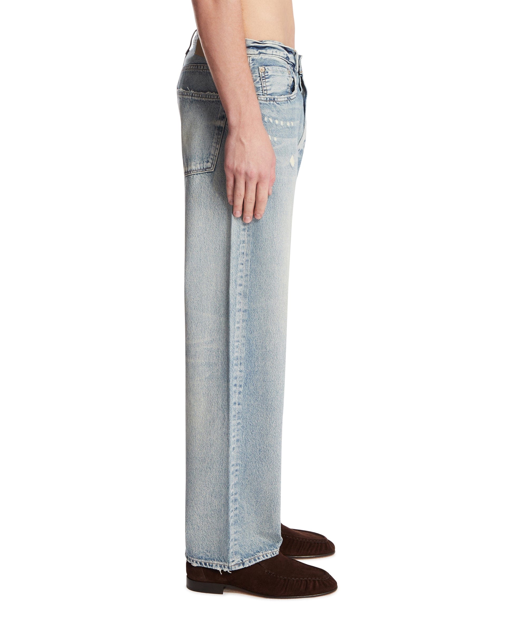 Needby Vintage Jeans A Cinque Tasche Azzurri