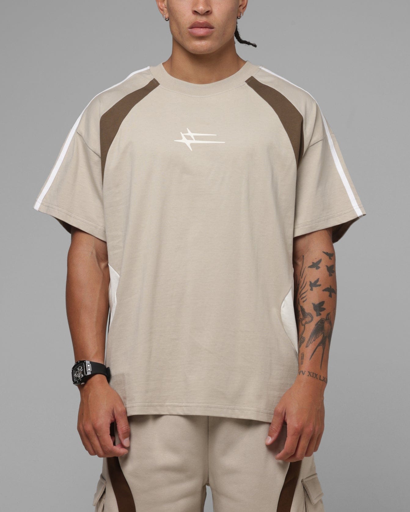 Loiter Hybrid Tek T - Shirt Stone