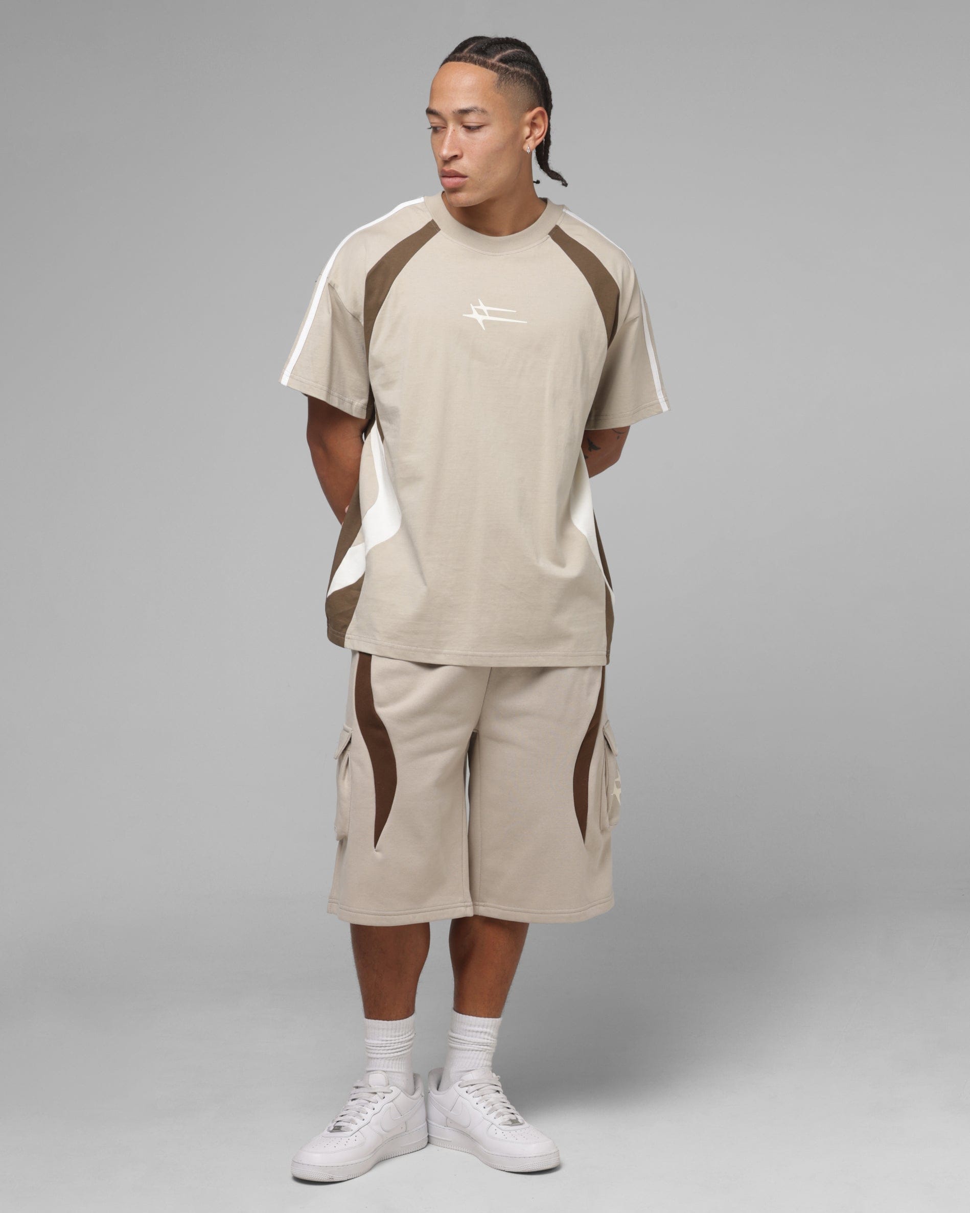 Loiter Hybrid Tek T - Shirt Stone