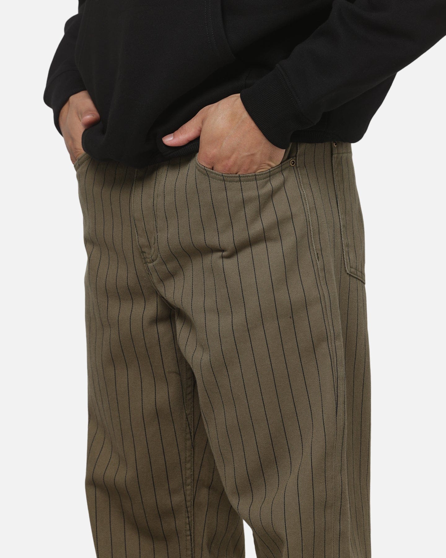 Carre Solace Jeans Green Pinstripe