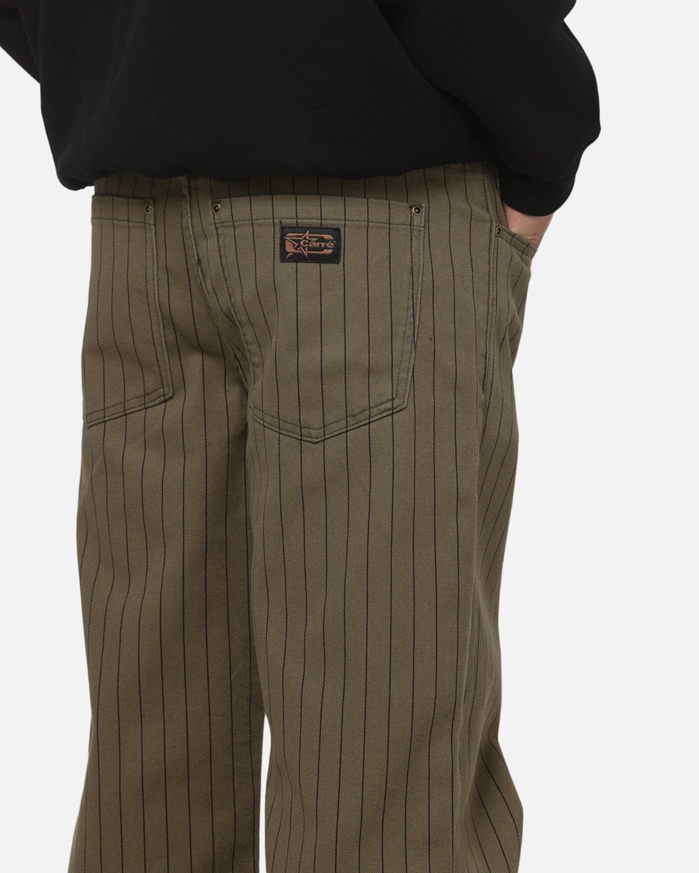 Carre Solace Jeans Green Pinstripe