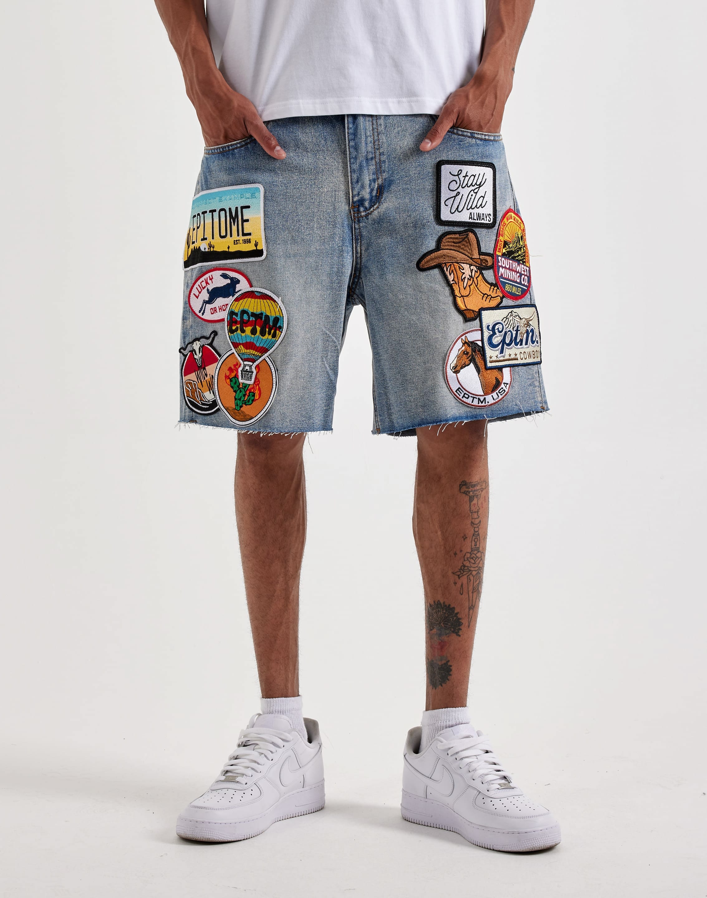 EPTM Stay Wild Denim Shorts