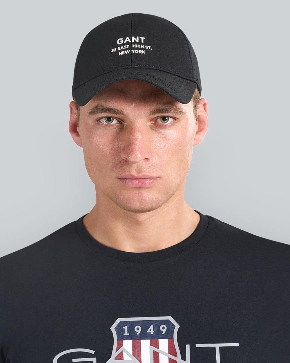 Gant Script Graphic Cap For Men (Grey Melange)