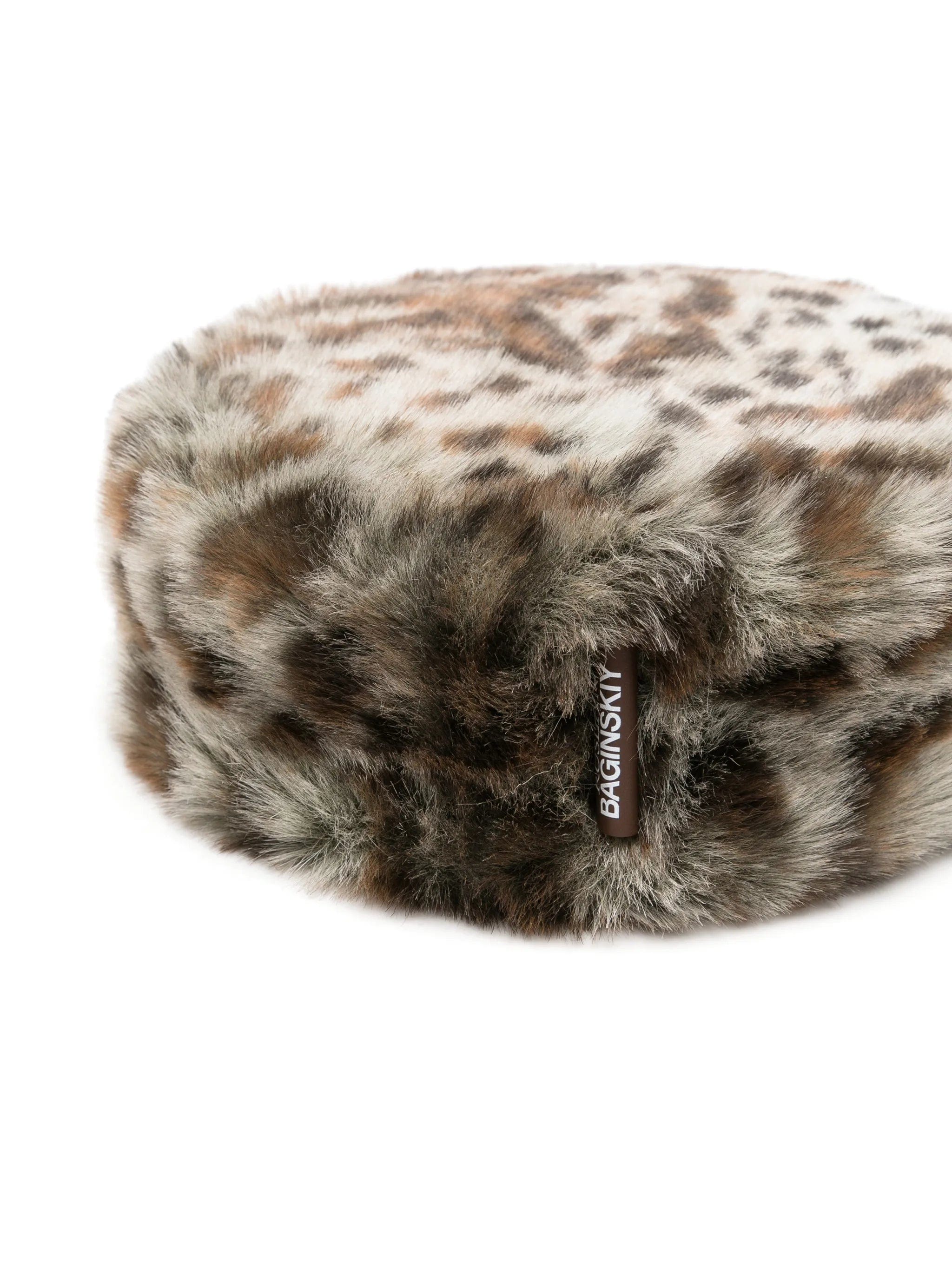 Ruslan Baginskiy leopard - print faux - fur hat