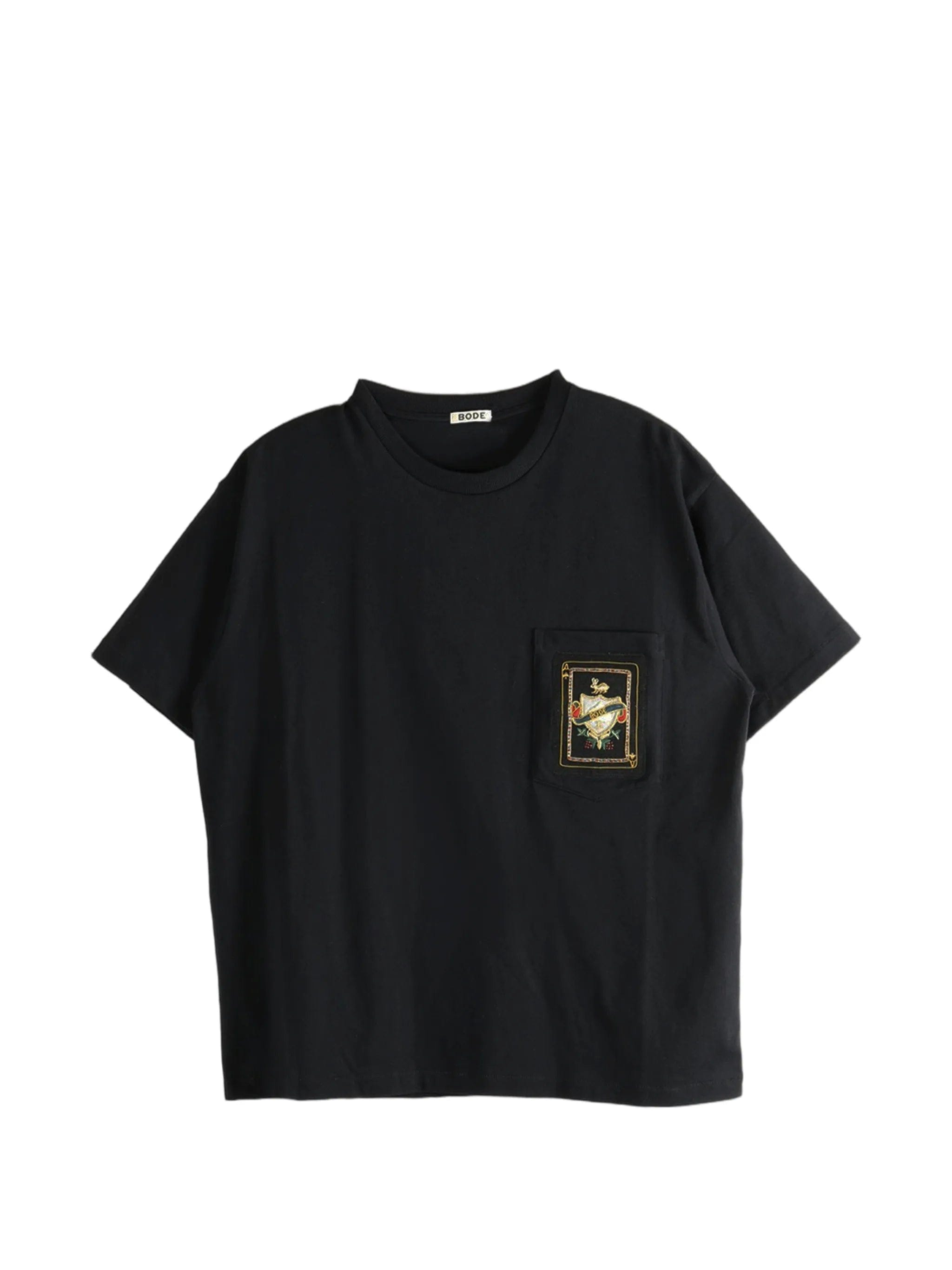 BODE Bullion Card T-Shirt patch - detail pocket T - shirt