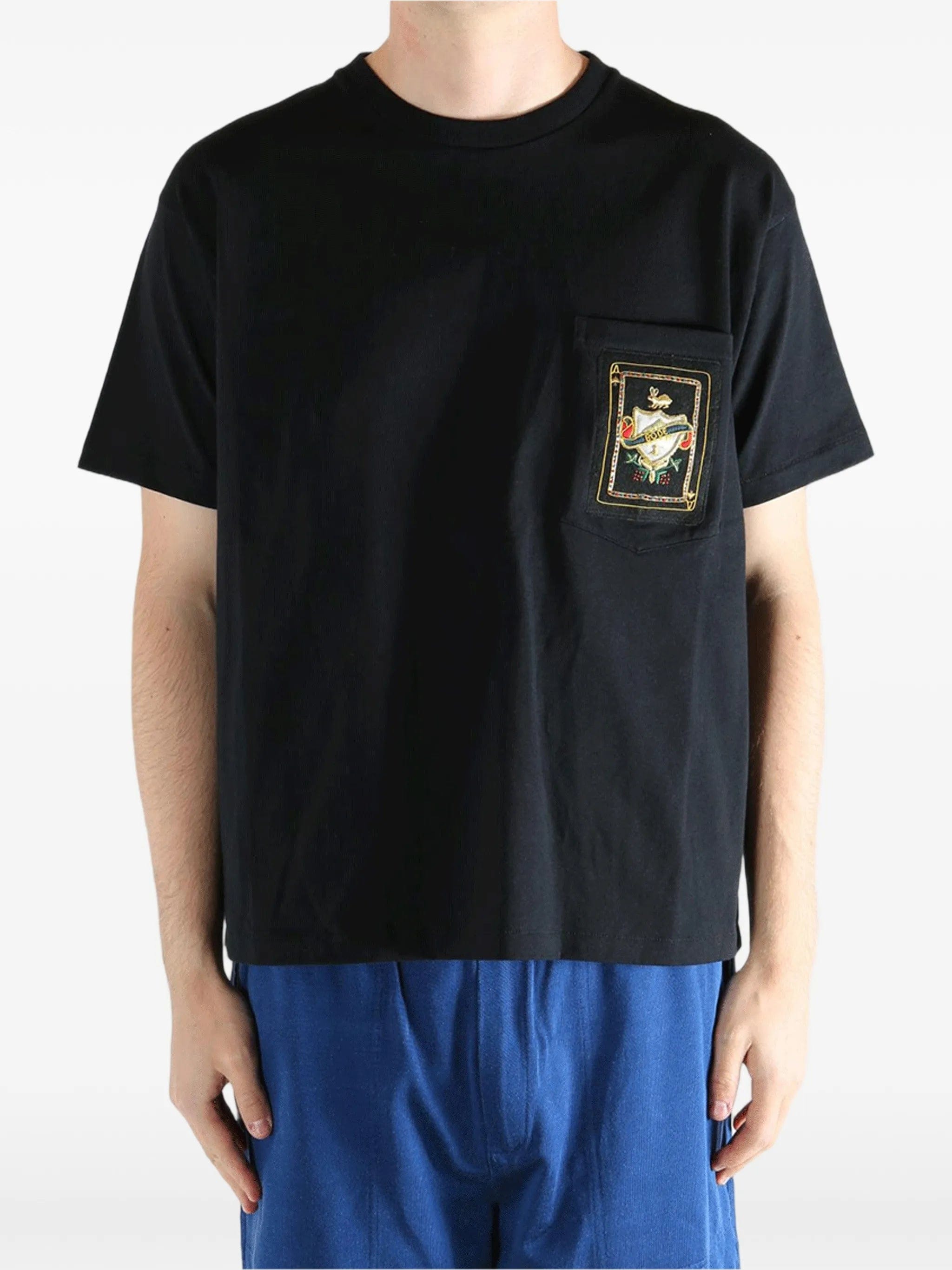 BODE Bullion Card T-Shirt patch - detail pocket T - shirt